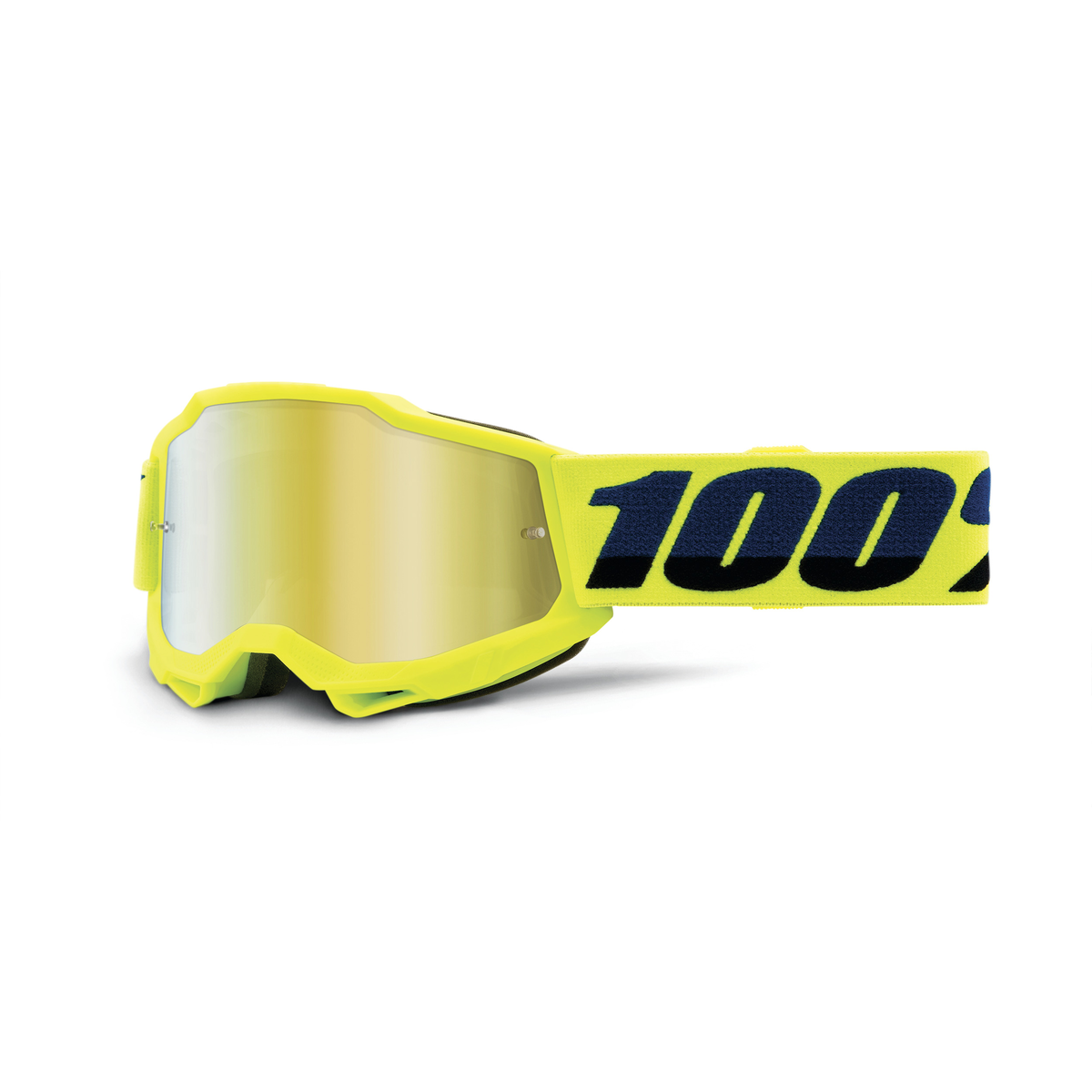 100% ACCURI 2 JUNIOR GOG FLUO YEL MIRROR GOLD 50025-00001