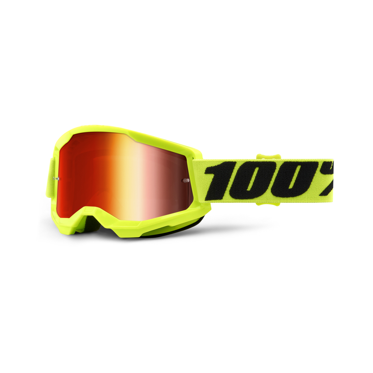 100% STRATA 2 GOG FLUO YELLOW MIRROR RED 50028-00003