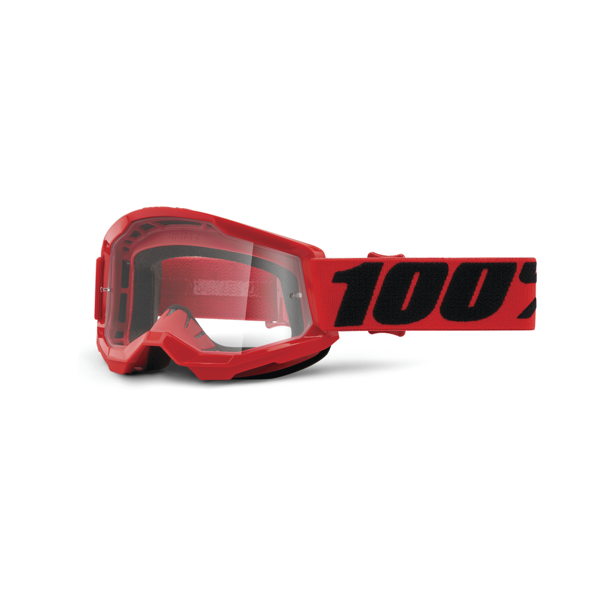 100% STRATA 2 JUNIOR GOG RED CLEAR LENS 50031-00004