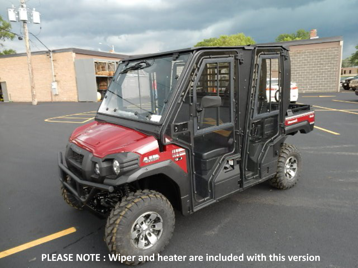HARD CABS FULL CAB KAW MULE PRO-FXT W/WIPER/HEATER 5200