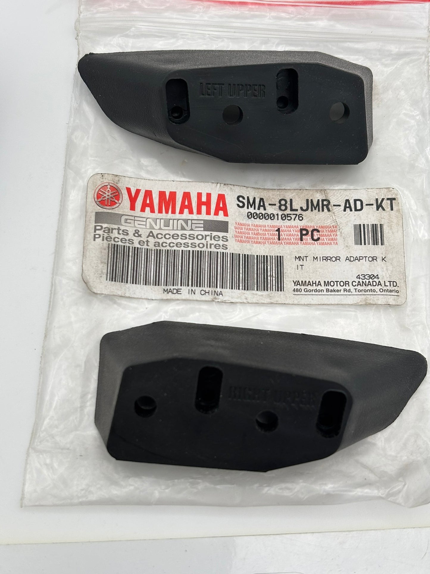 YAMAHA MIRROR ADAPTOR KIT INCOMPLETE SMA-8LJMR-AD-KT Y208