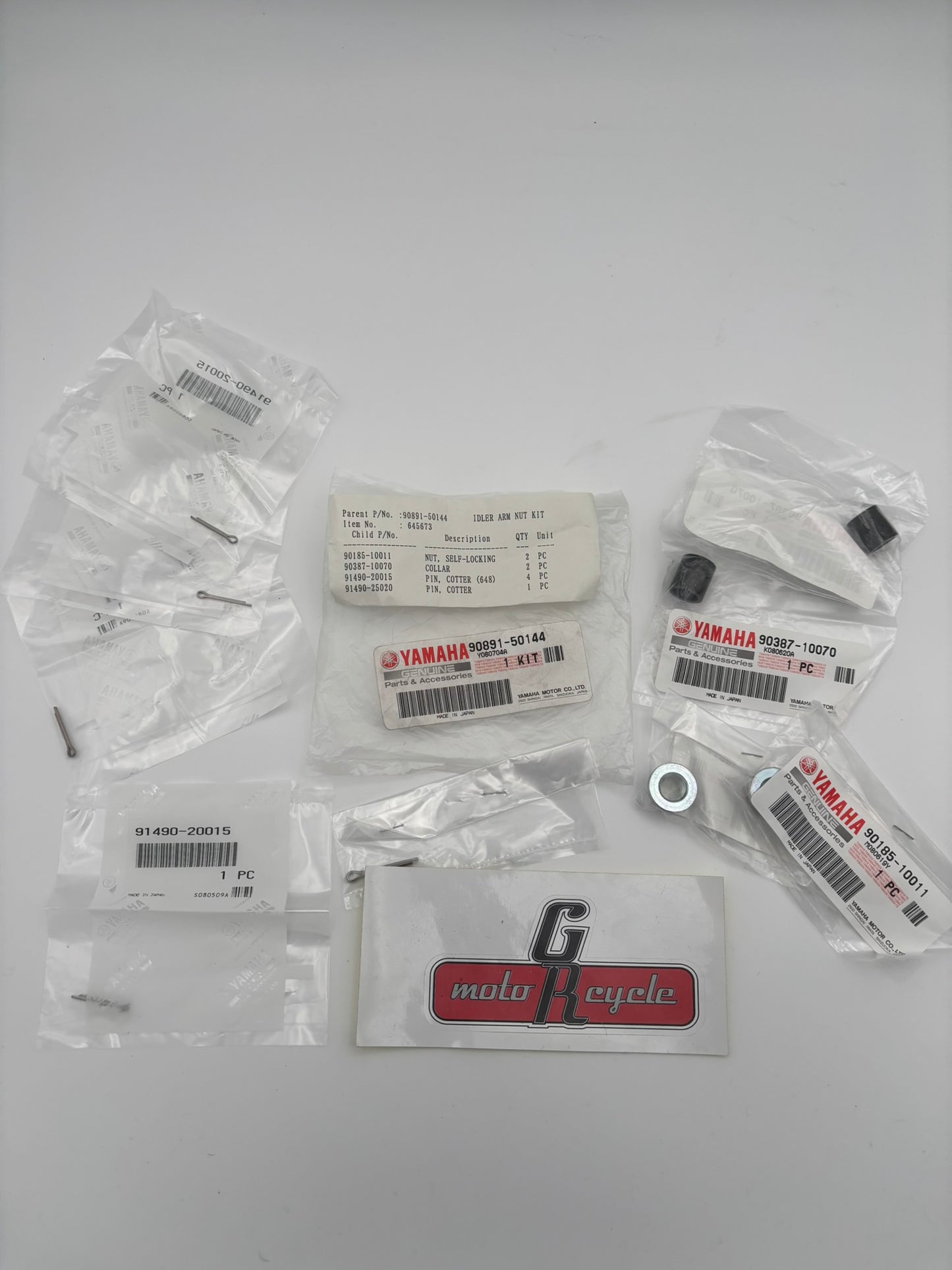 YAMAHA IDLER ARM NUT KIT 90891-50144-00 Y215