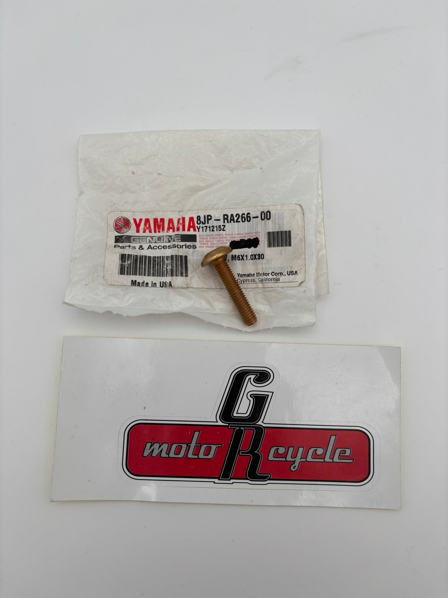 YAMAHA SCREW M6X1.0X30 8JP-RA266-00-00 Y218
