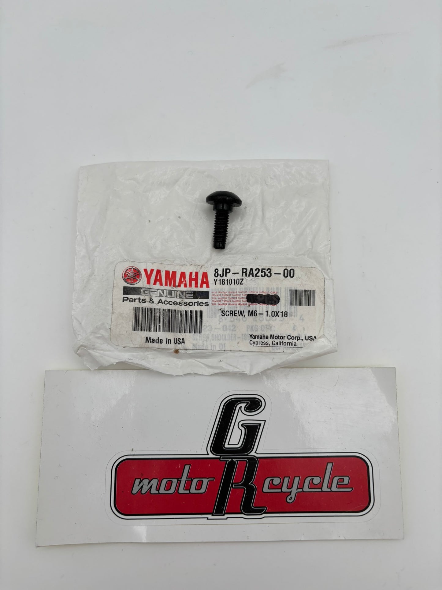 YAMAHA SCREW M6-1.0X18 8JP-RA253-00-00 Y218