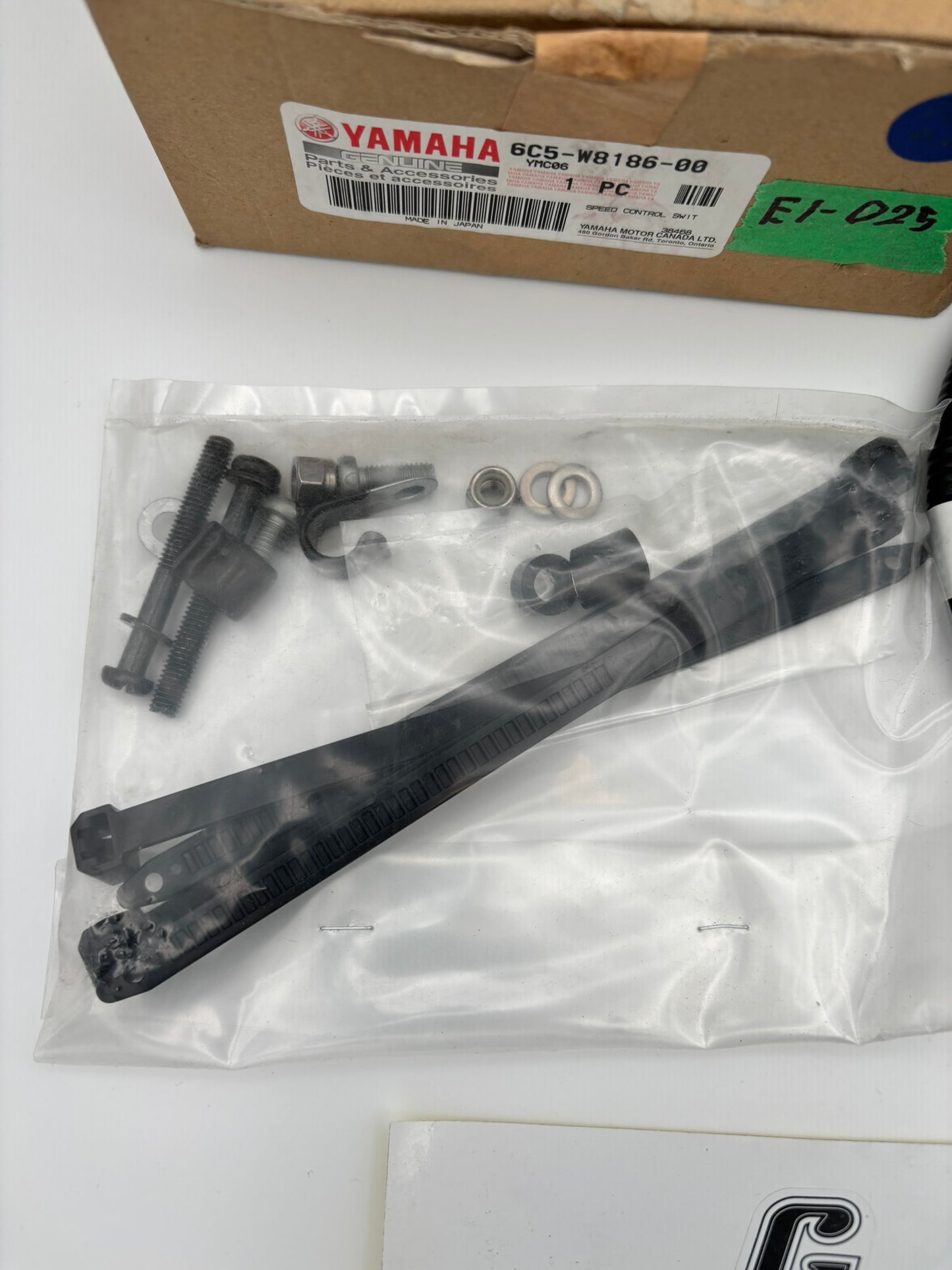 YAMAHA SPEED CONTROL SWITCH 6C5-W8186-00-00 Y227