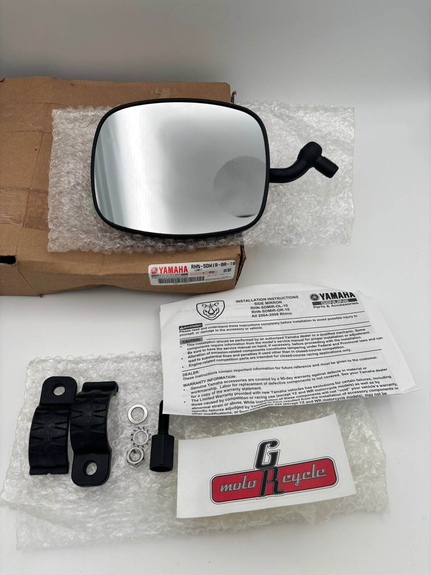 YAMAHA RHINO 2004 - 2008 RIGHT SIDE MIRROR KIT RHN-SDMIR-0R-10 Y235