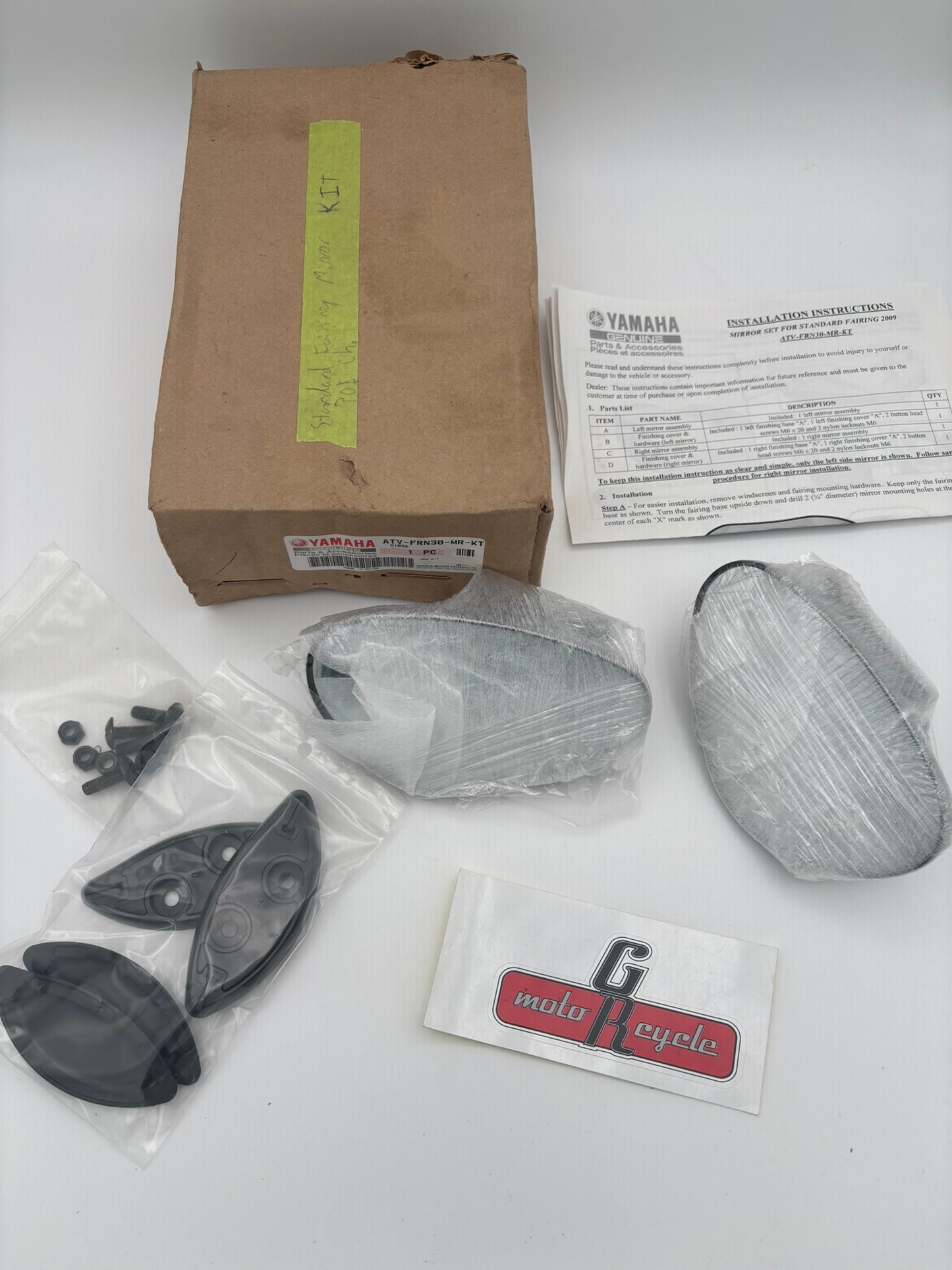 YAMAHA STANDARD FAIRING MIRROR KIT ATV-FRN30-MR-KT Y245