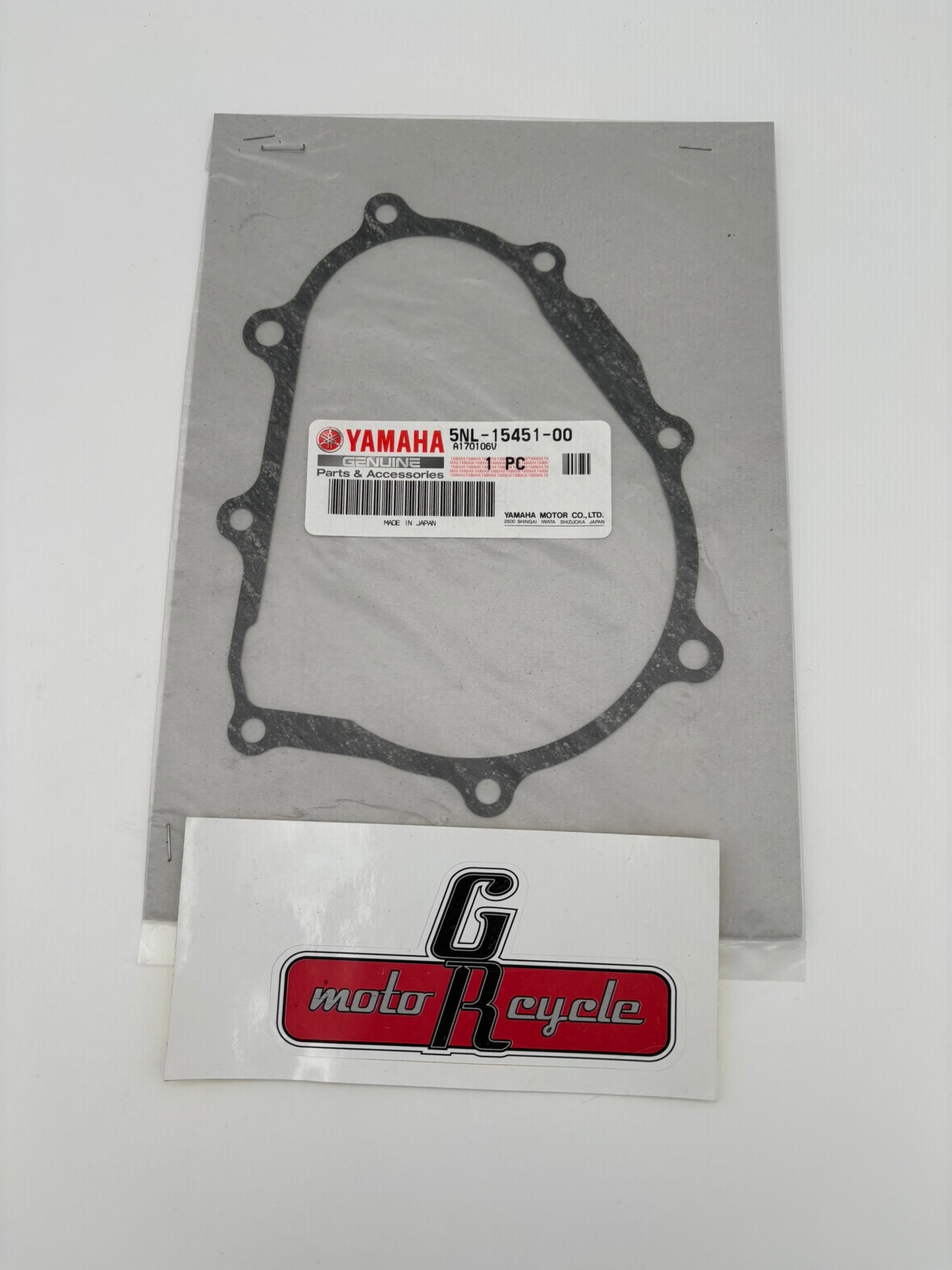 YAMAHA CRANKCASE COVER GASKET 5NL-15451-00-00 Y256
