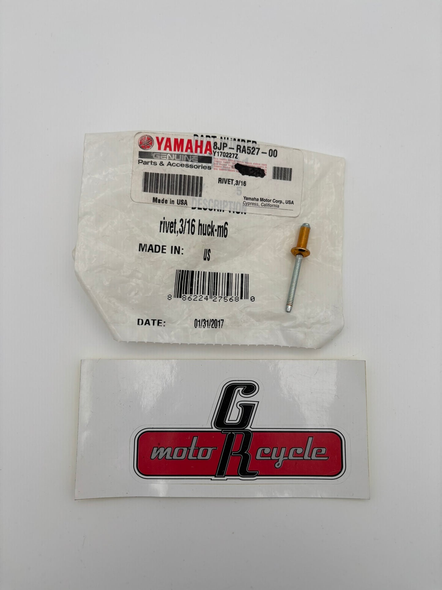 YAMAHA RIVET 3/16 8JP-RA527-00-00 Y263