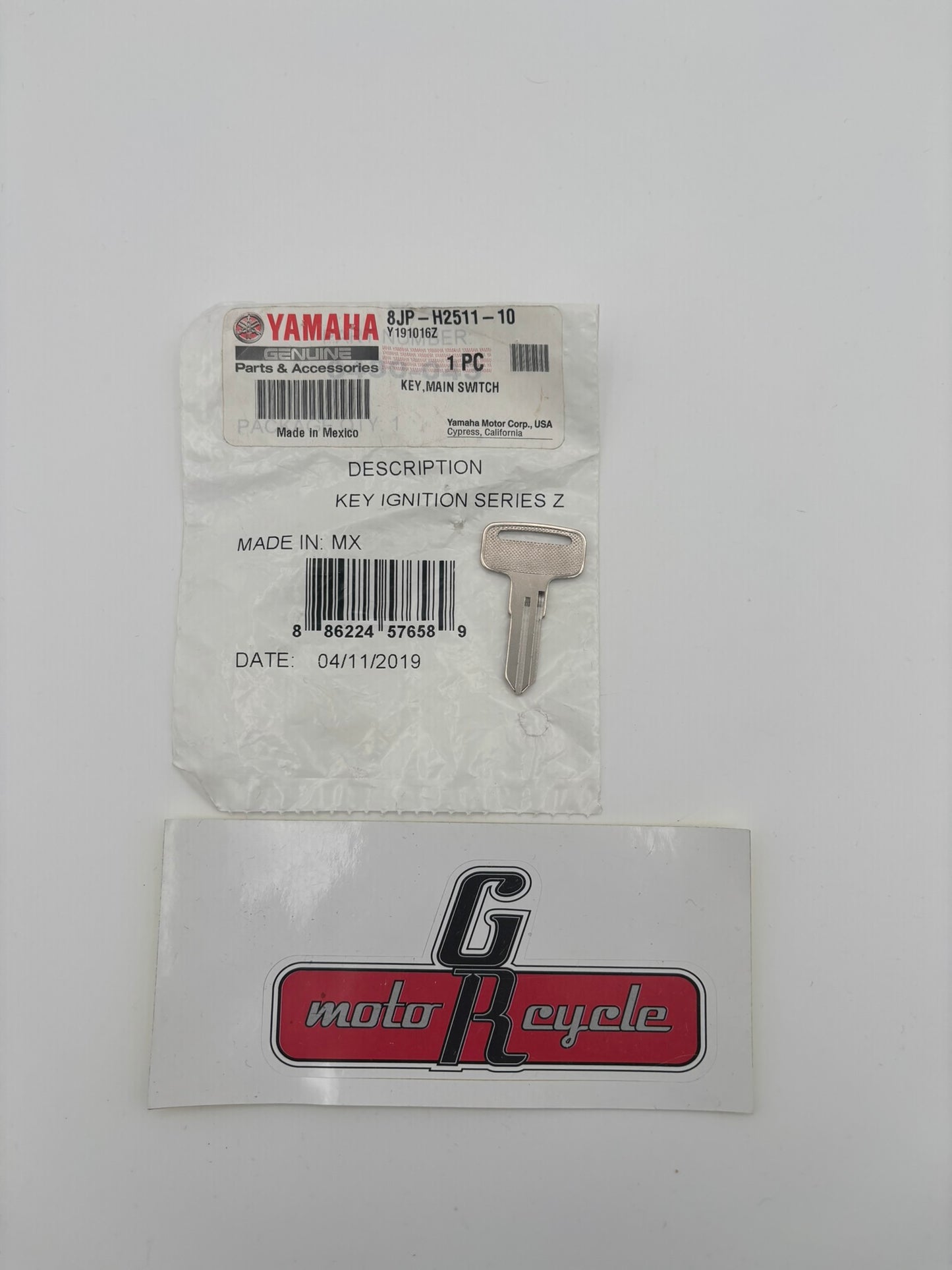YAMAHA RIGHT-SIDE KEY Z SERIES 8JP-H2511-10-00 Y264
