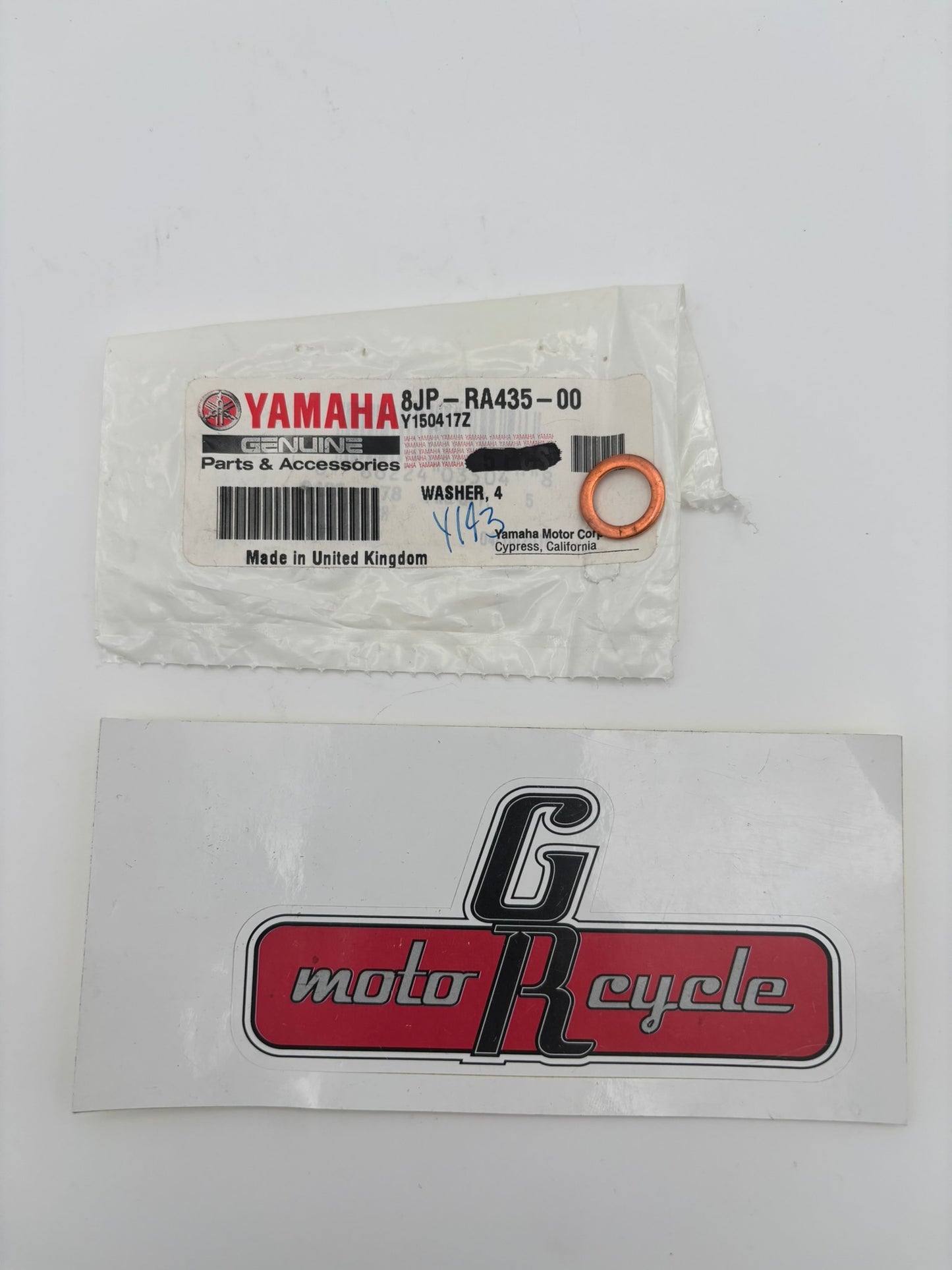 YAMAHA WASHER 4 8JP-RA435-00-00 Y266