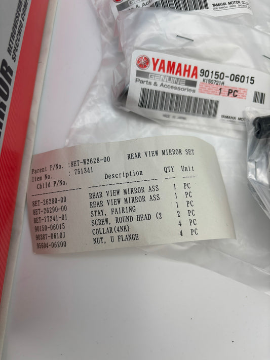 YAMAHA REAR VIEW MIRROR KIT 8ET-W2628-00-00 YBOX
