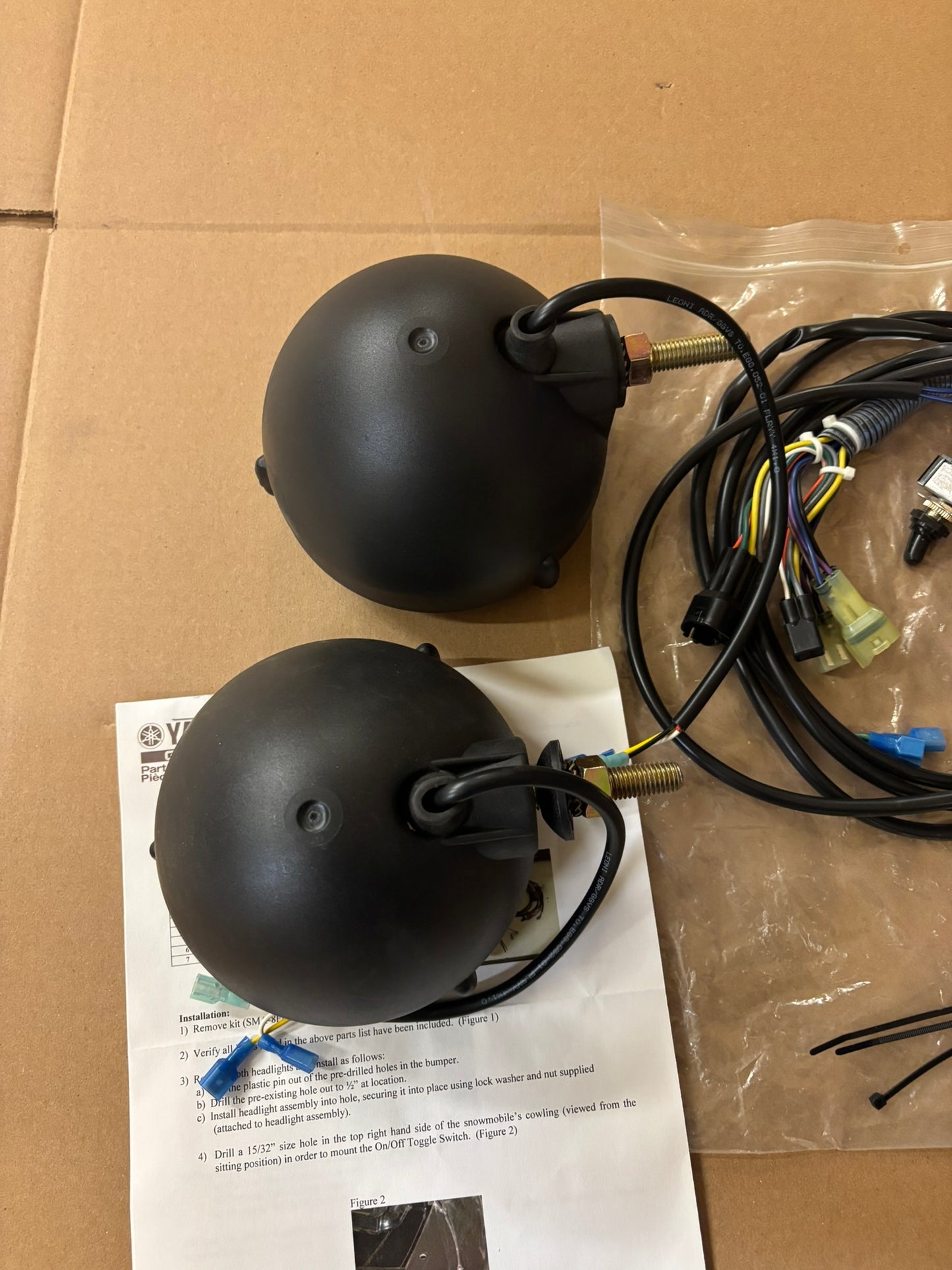 YAMAHA VK PROFESSIONAL HELLA HEAD LIGHTS KIT SMA-8FN35-00-KT YBOX