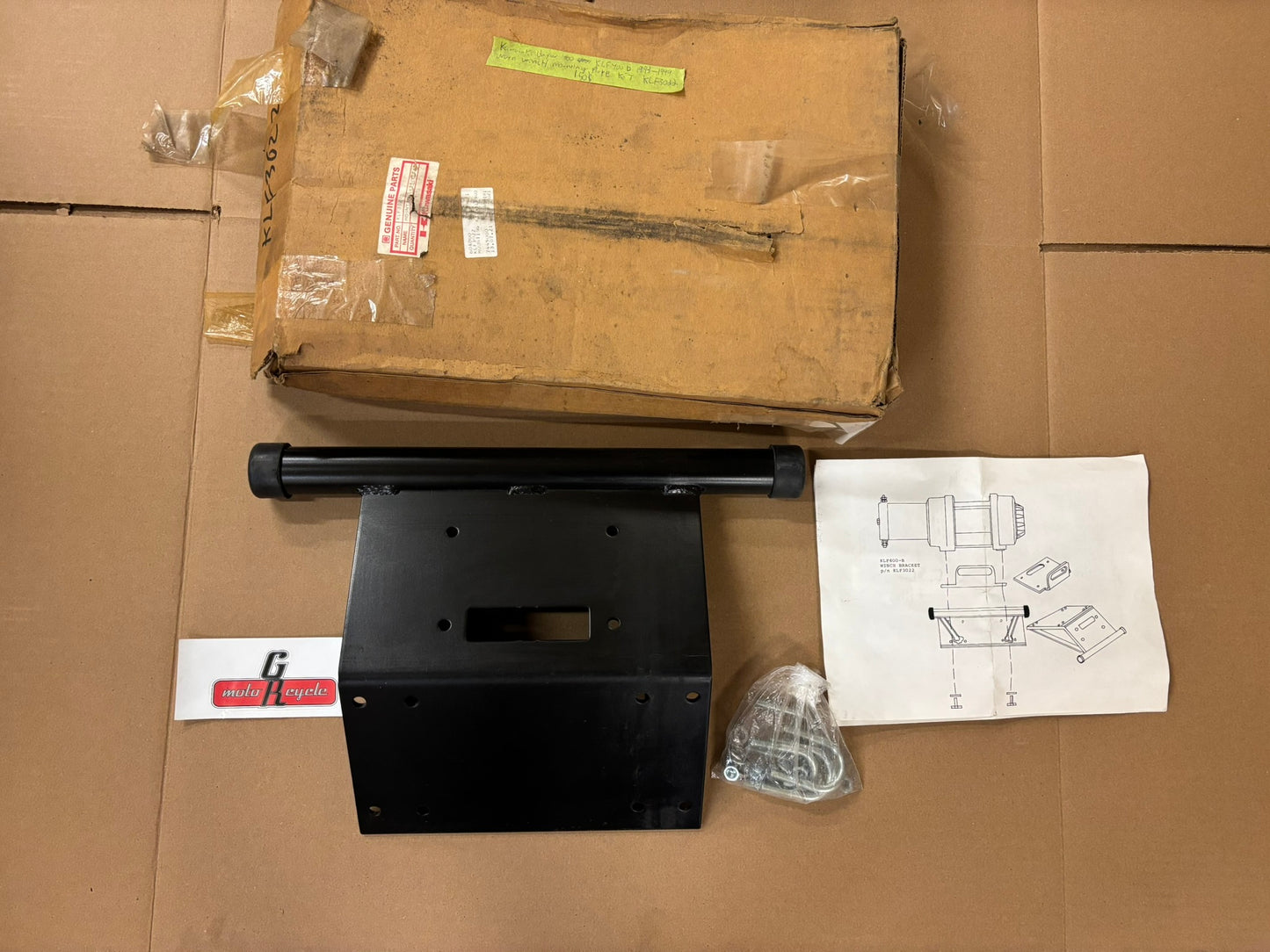 KAWASAKI KLF400-B 1993 - 1999 WARN WINCH MOUNTING PLATE KIT KLF3022 KBOX