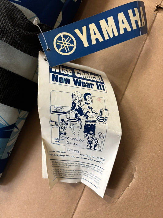 YAMAHA WAVERUNNER MEN'S NEOPRENE LIFE JACKET VEST PFD XXL MAR-09CVN-BL-XX YBOX