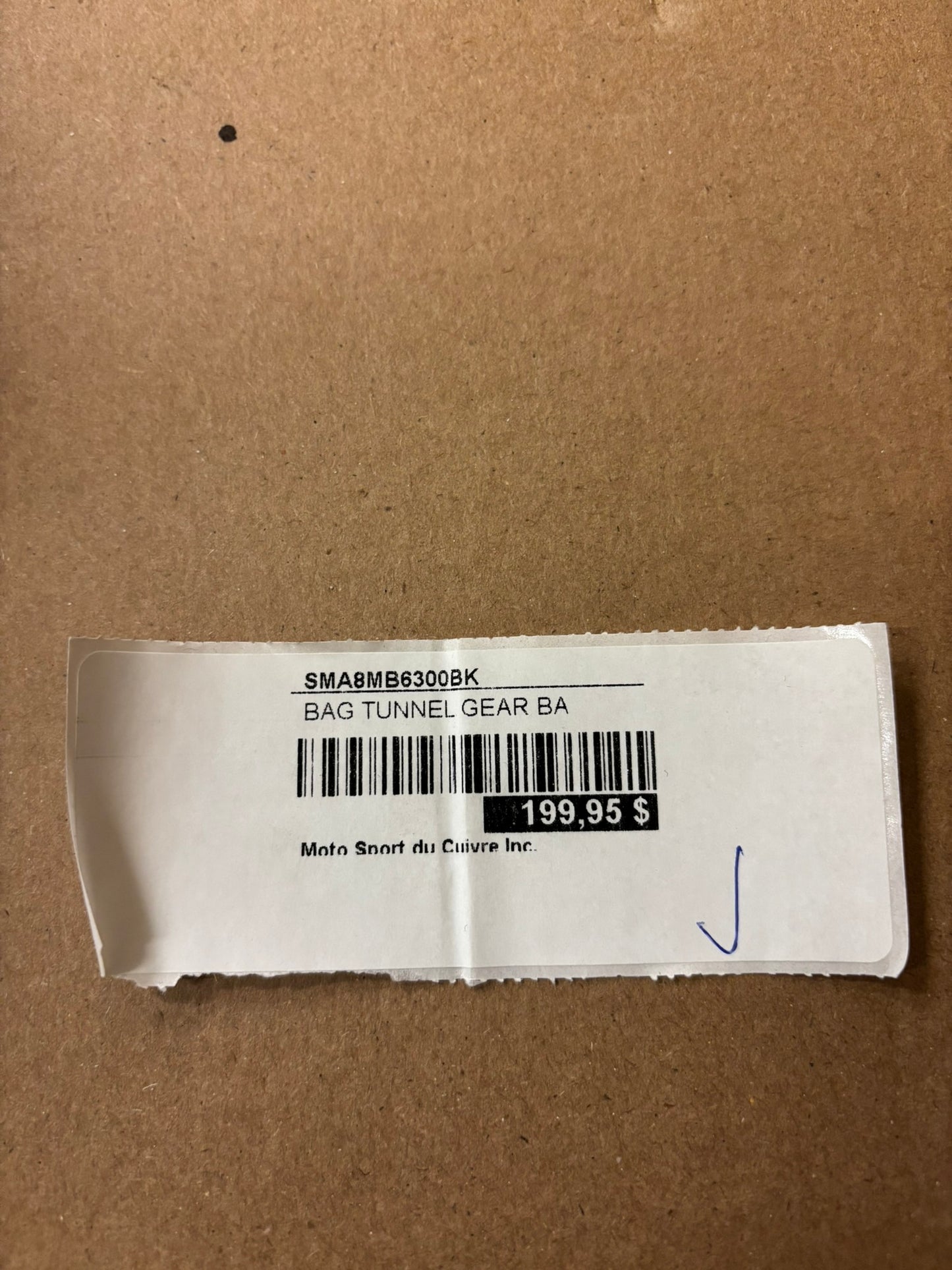 YAMAHA MEDIUM TUNNEL GEAR BAG NO HARDWARE SMA-8MB63-00-BK-I YBOX