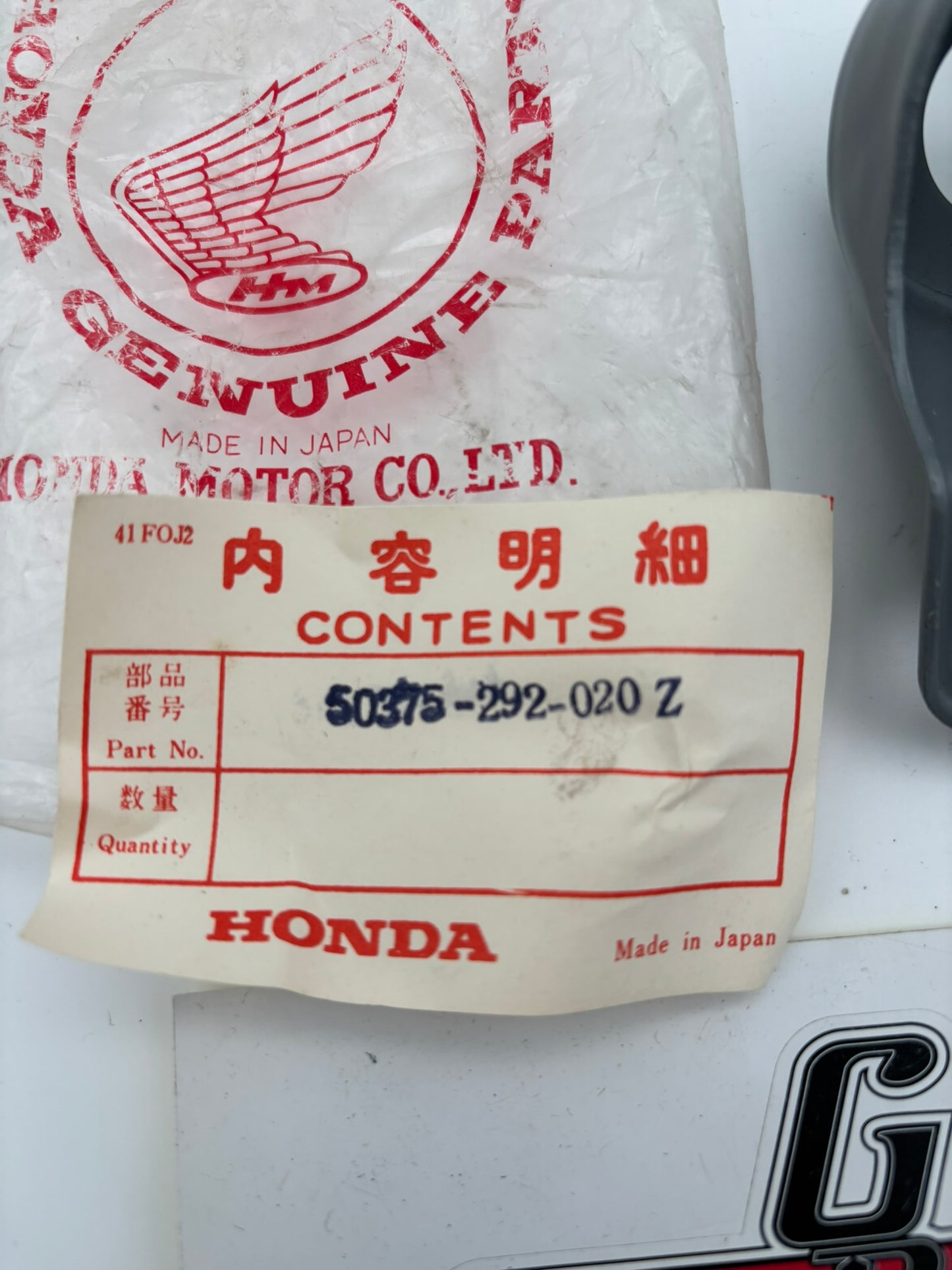 HONDA SWITCH BRACKET 50375-292-020Z H203