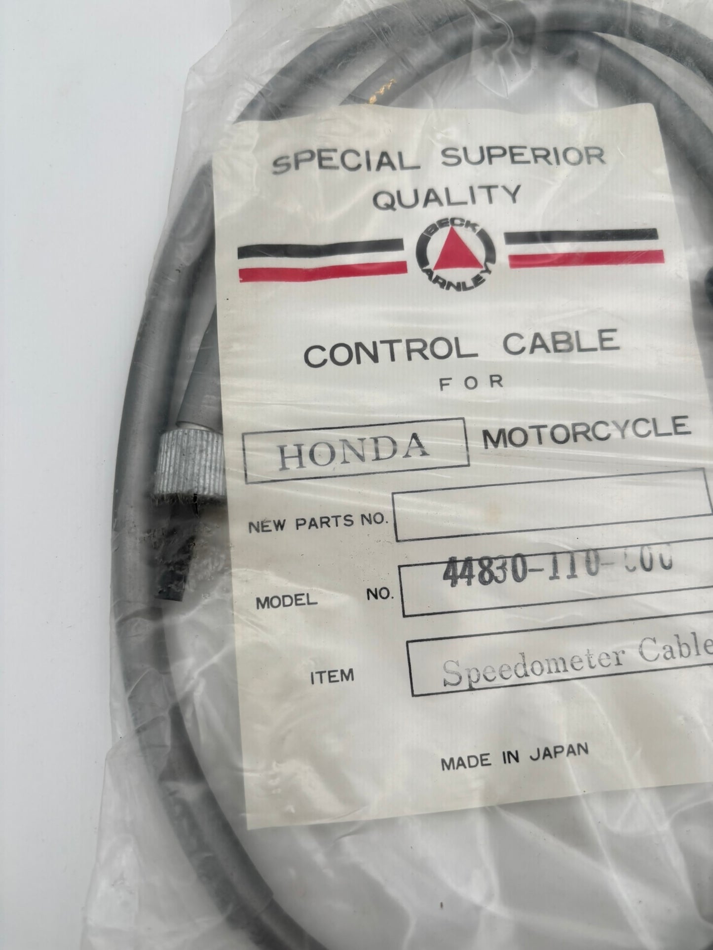 AFTERMARKET HONDA BECK ARNLEY SPEEDOMETER CABLE 44830-110-000-A1 H214
