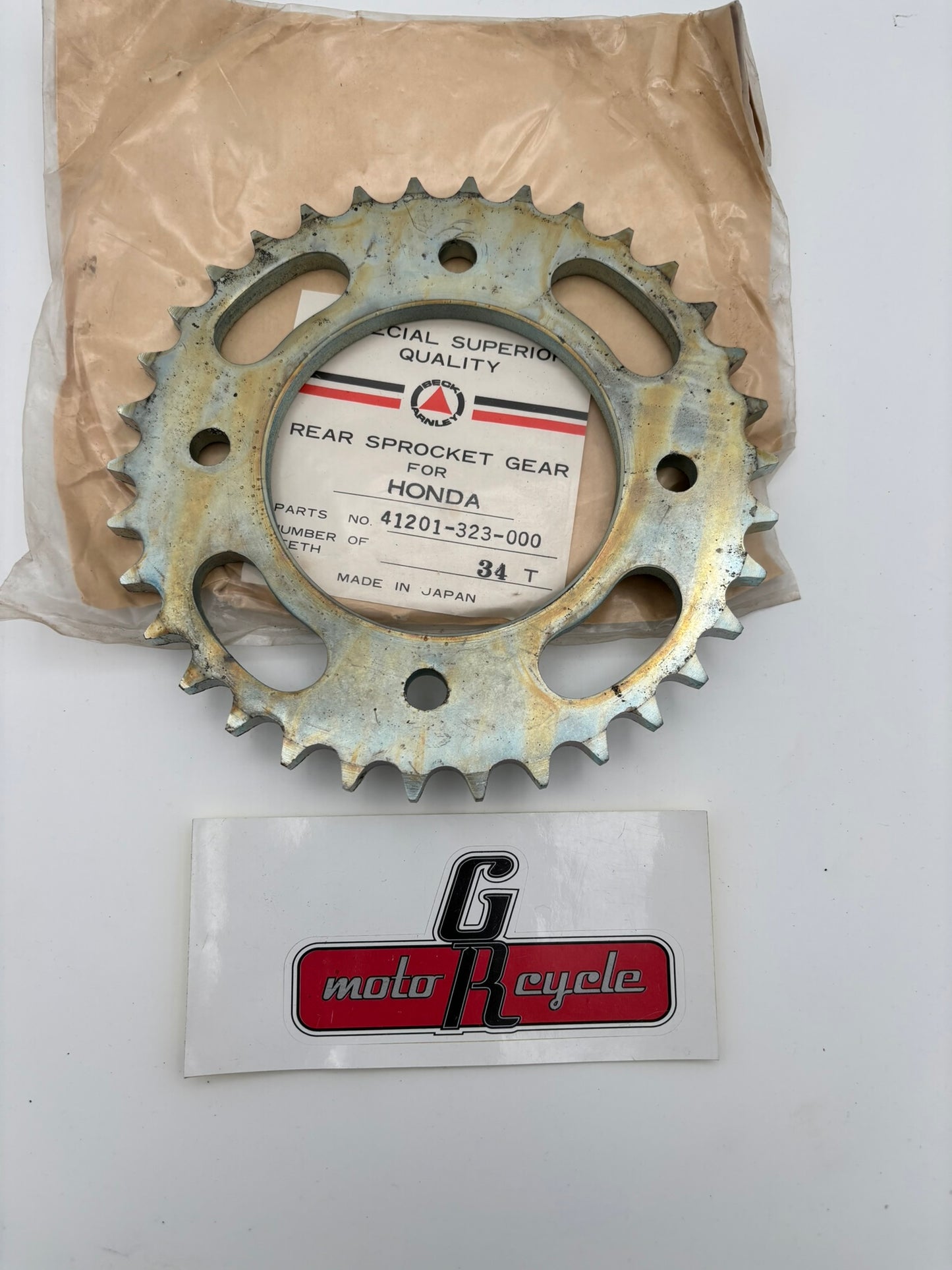 AFTERMARKET HONDA BECK ARNLEY REAR SPROCKET GEAR 34T 41201-323-000-A H214