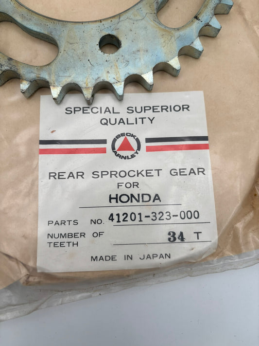 AFTERMARKET HONDA BECK ARNLEY REAR SPROCKET GEAR 34T 41201-323-000-A H214