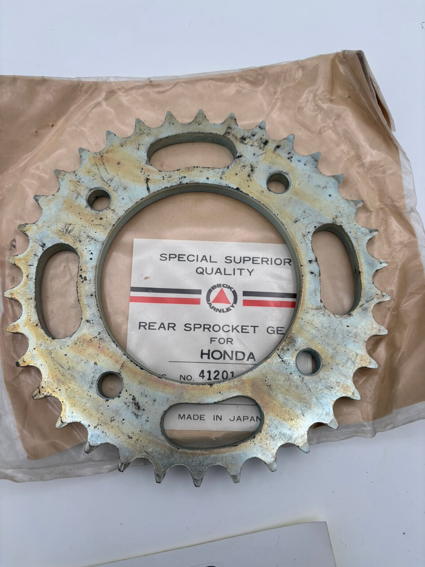 AFTERMARKET HONDA BECK ARNLEY REAR SPROCKET GEAR 34T 41201-323-000-A H214