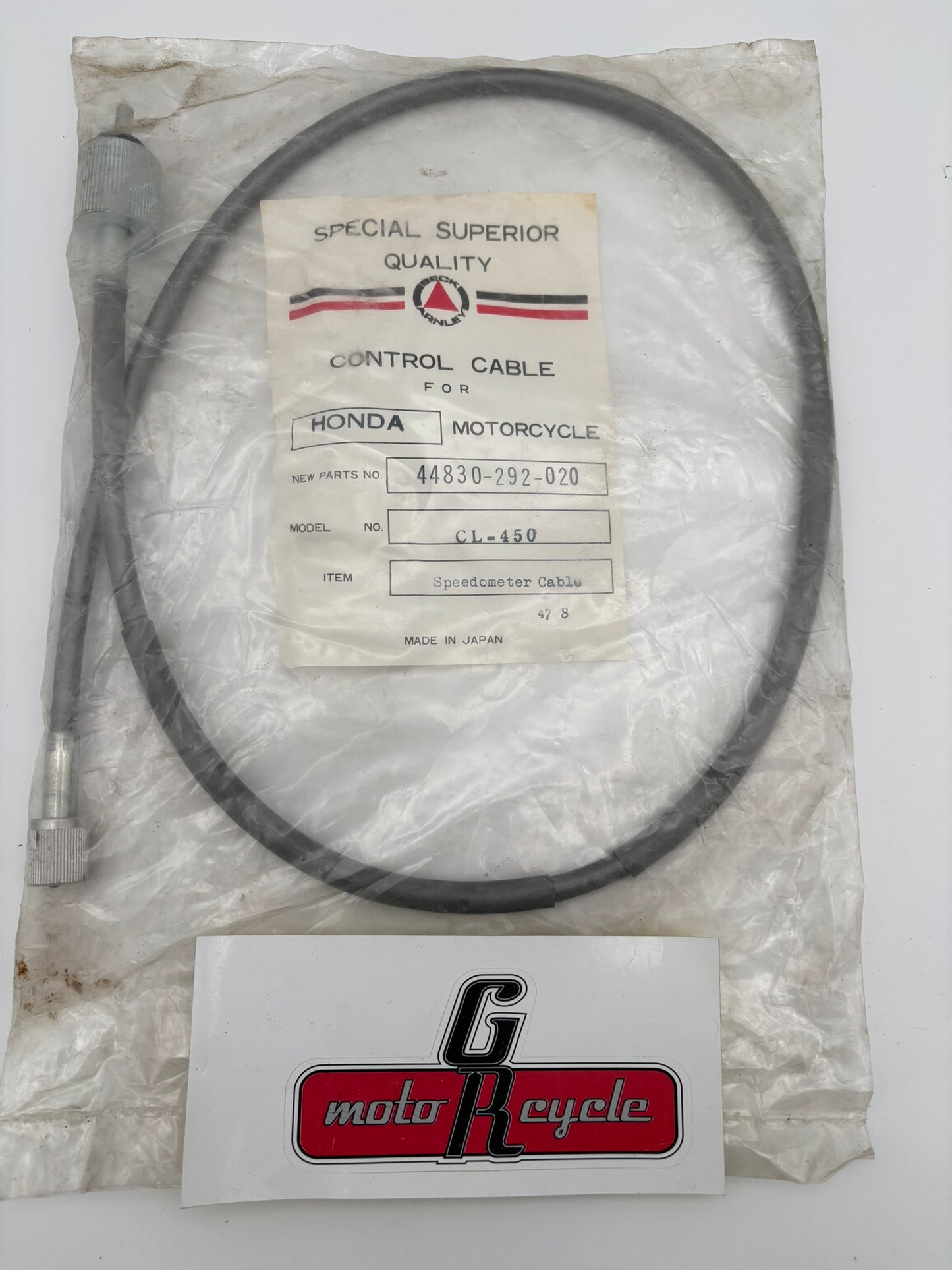 AFTERMARKET HONDA BECK ARNLEY SPEEDOMETER CABLE 44830-292-020-A H215