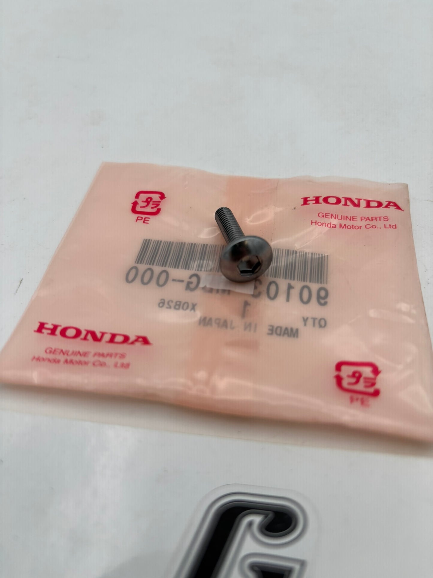 HONDA PAN SCREW (5X20) 90103-MBG-000 H219