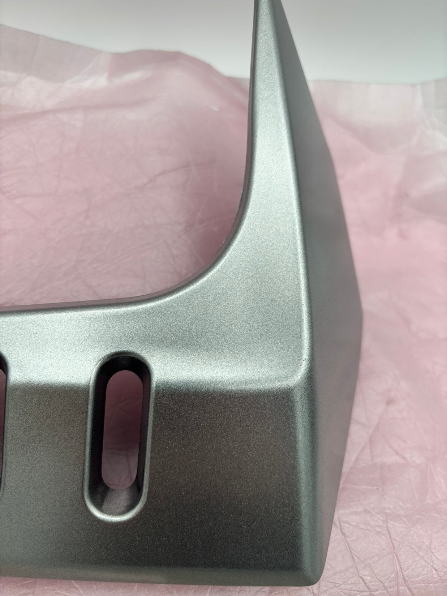 KAWASAKI RIGHT HAND RADIATOR COVER F.P SILVER 14091-1542-10C K40