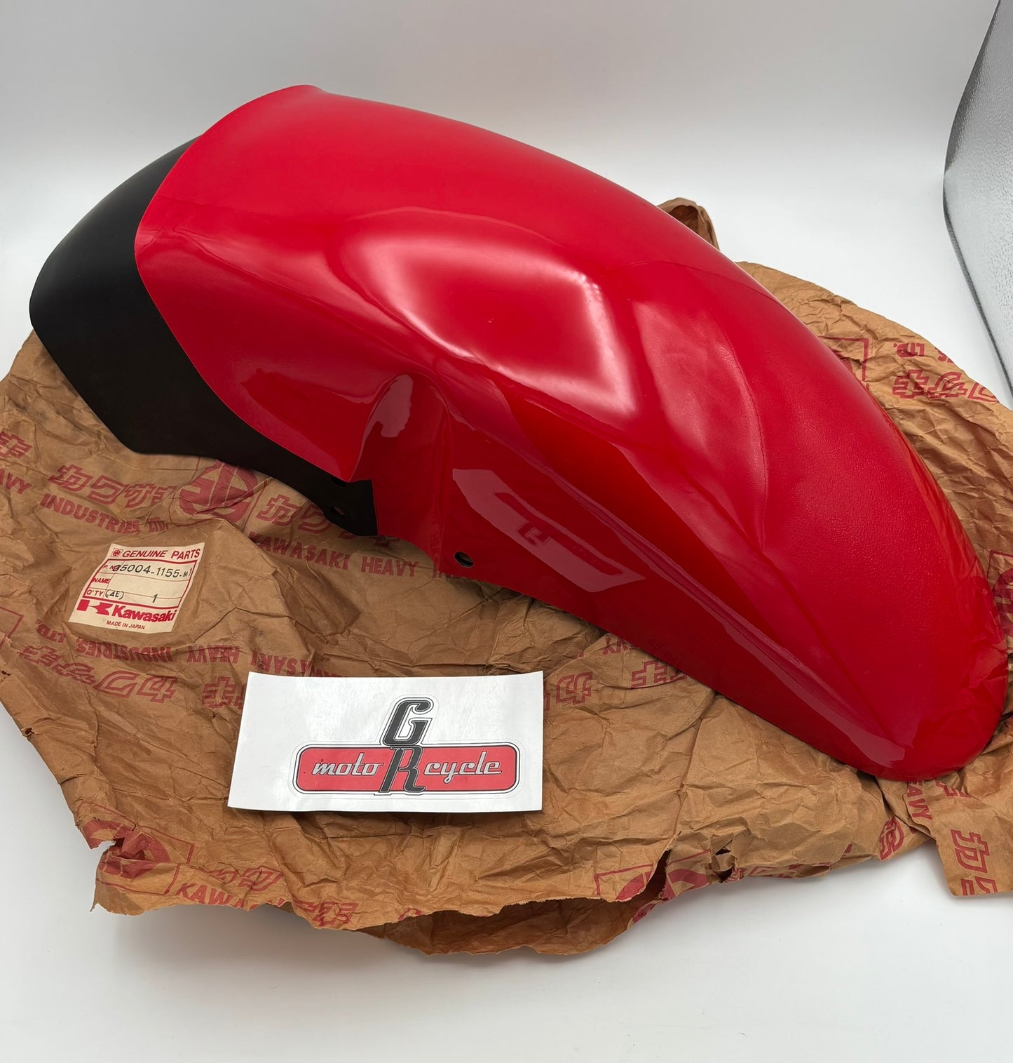 KAWASAKI FRONT FENDER BLACK / RED 35004-1155-M1 K40