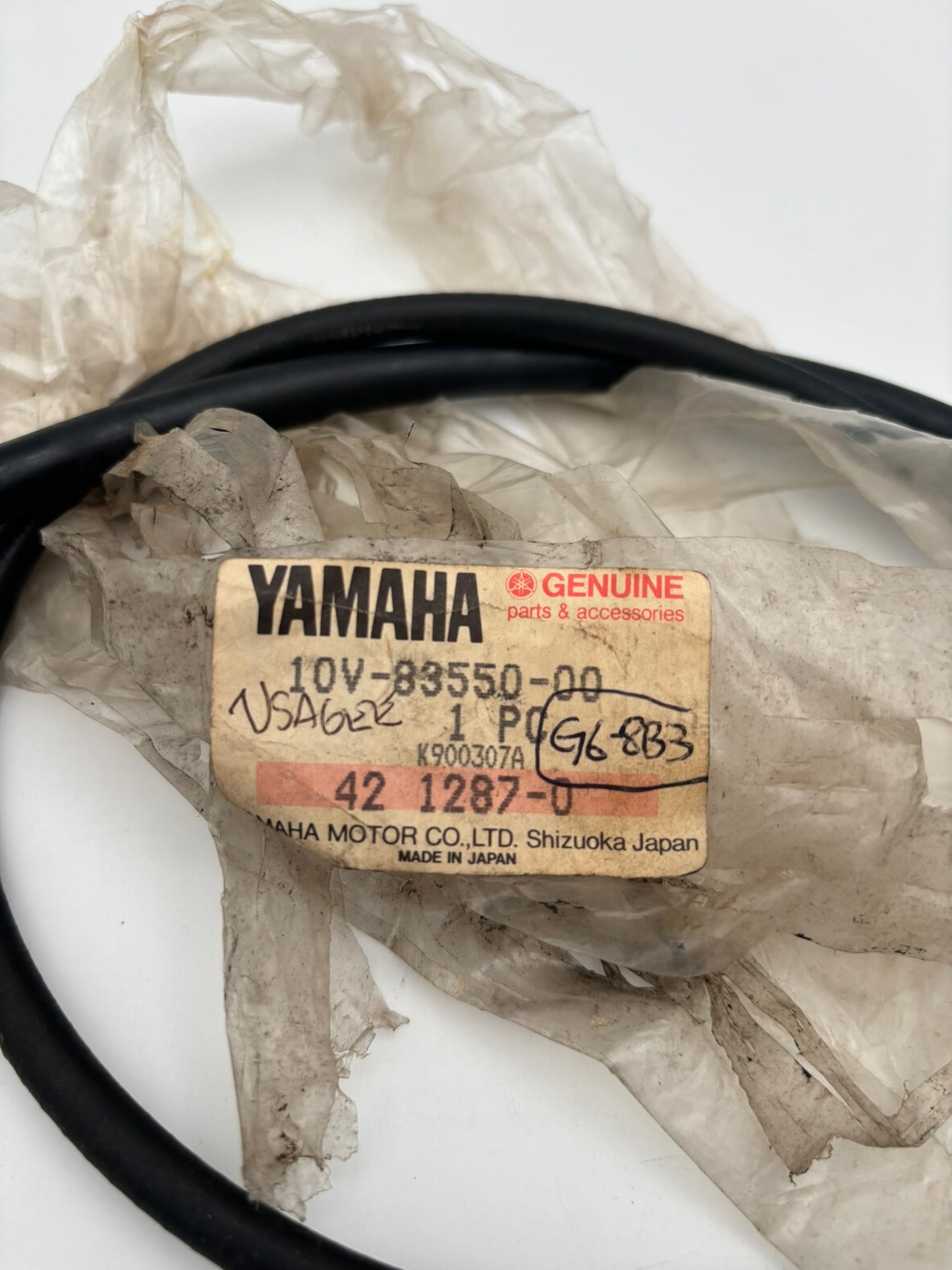 YAMAHA USED SPEEDOMETER CABLE 10V-83550-00-00-U Y272