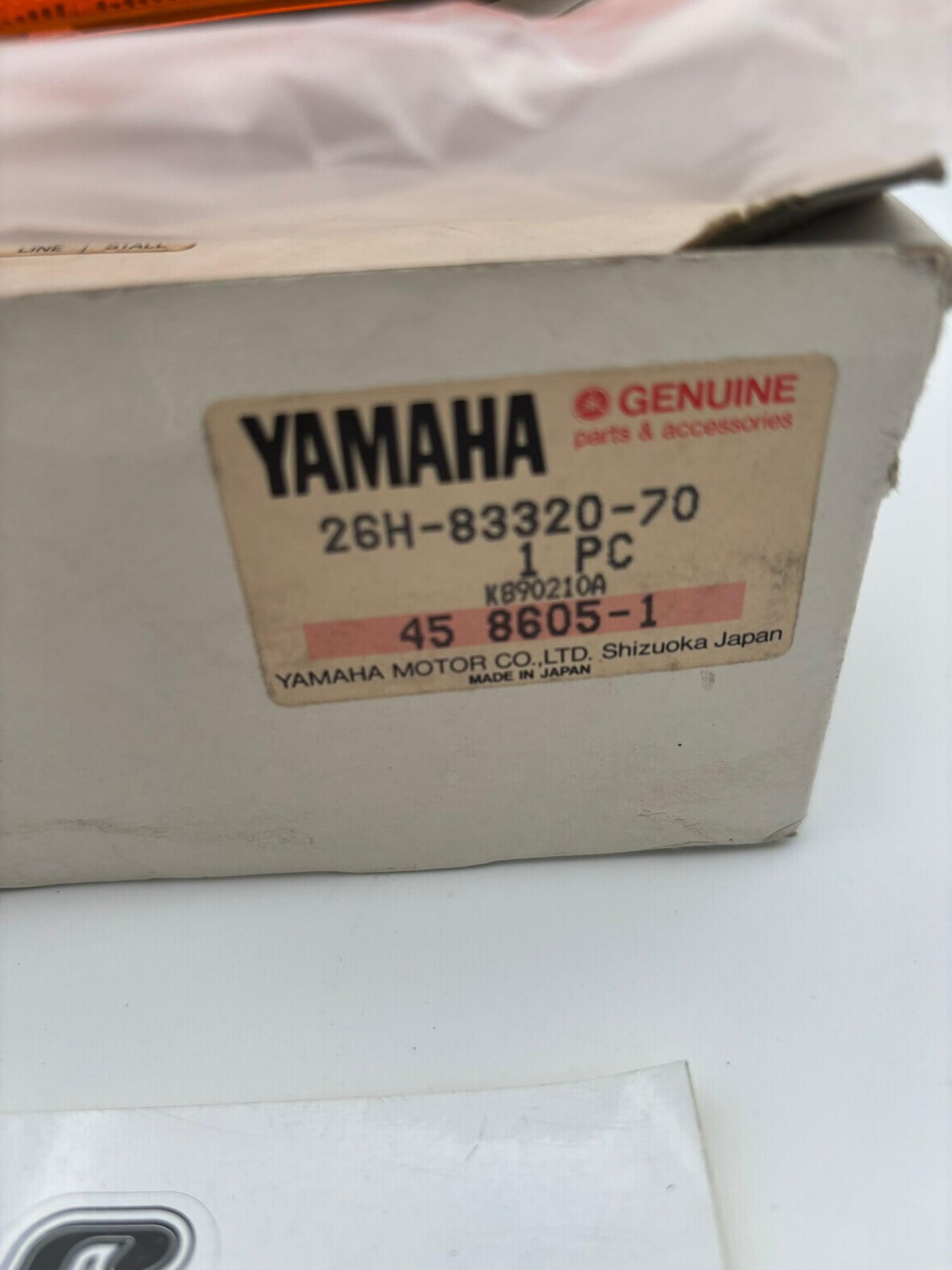 YAMAHA FRONT FLASHER LIGHT ASSY 2 26H-83320-70-00 Y273