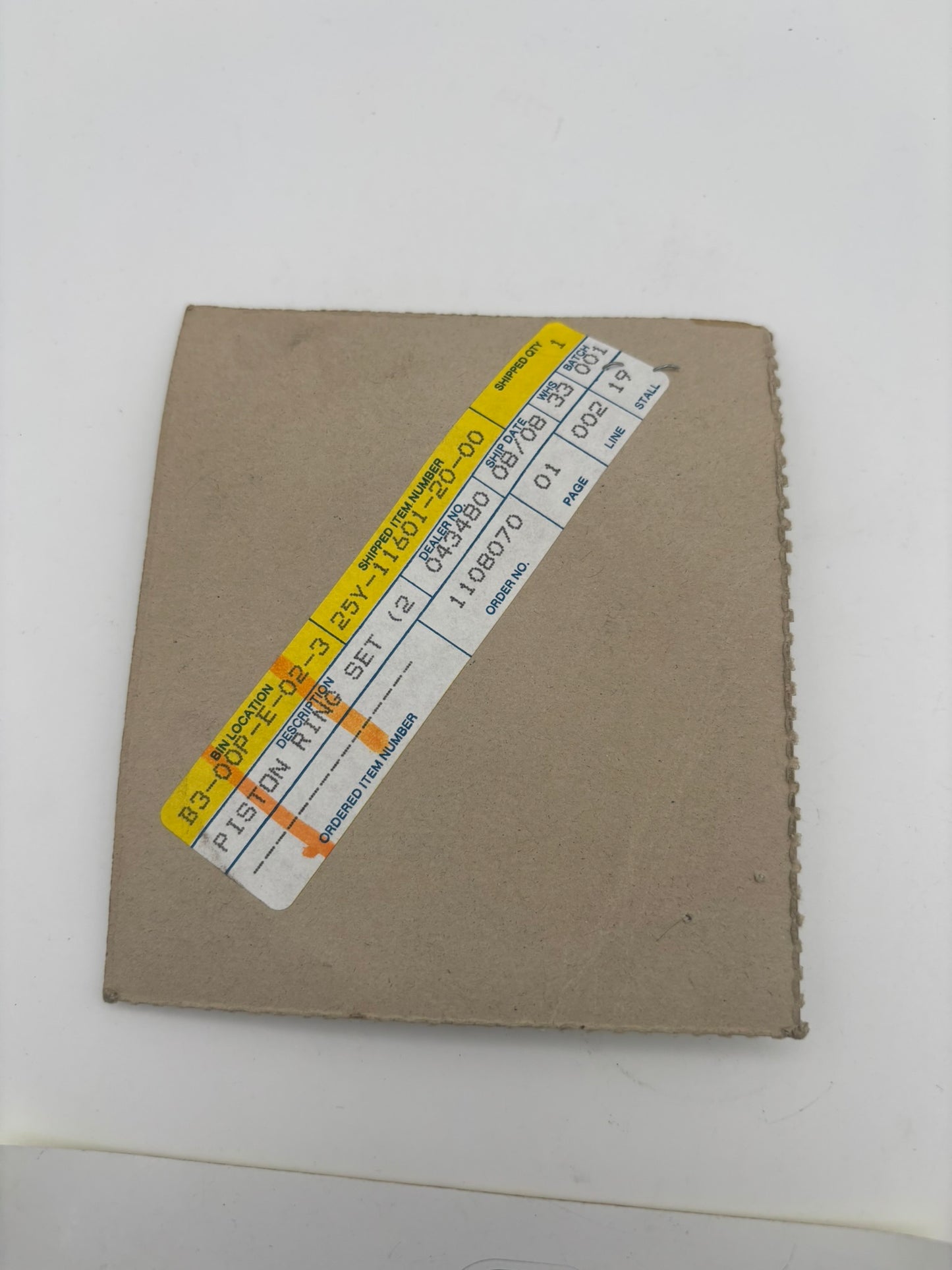 YAMAHA PISTON RING SET 0.50MM O/S 25Y-11601-20-00 Y275
