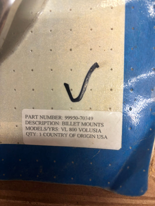 SUZUKI VL800 VOLUSIA BILLET MOUNTS SUB 990A0-75010 99950-70349 SBOX