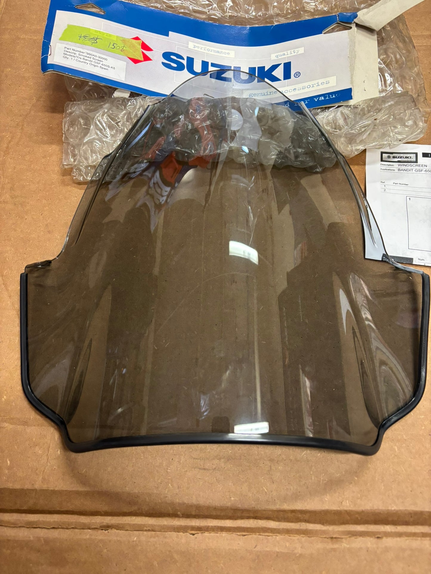 SUZUKI WINDSHIELD SMOKED SCREEN 990A0-30000 SBOX