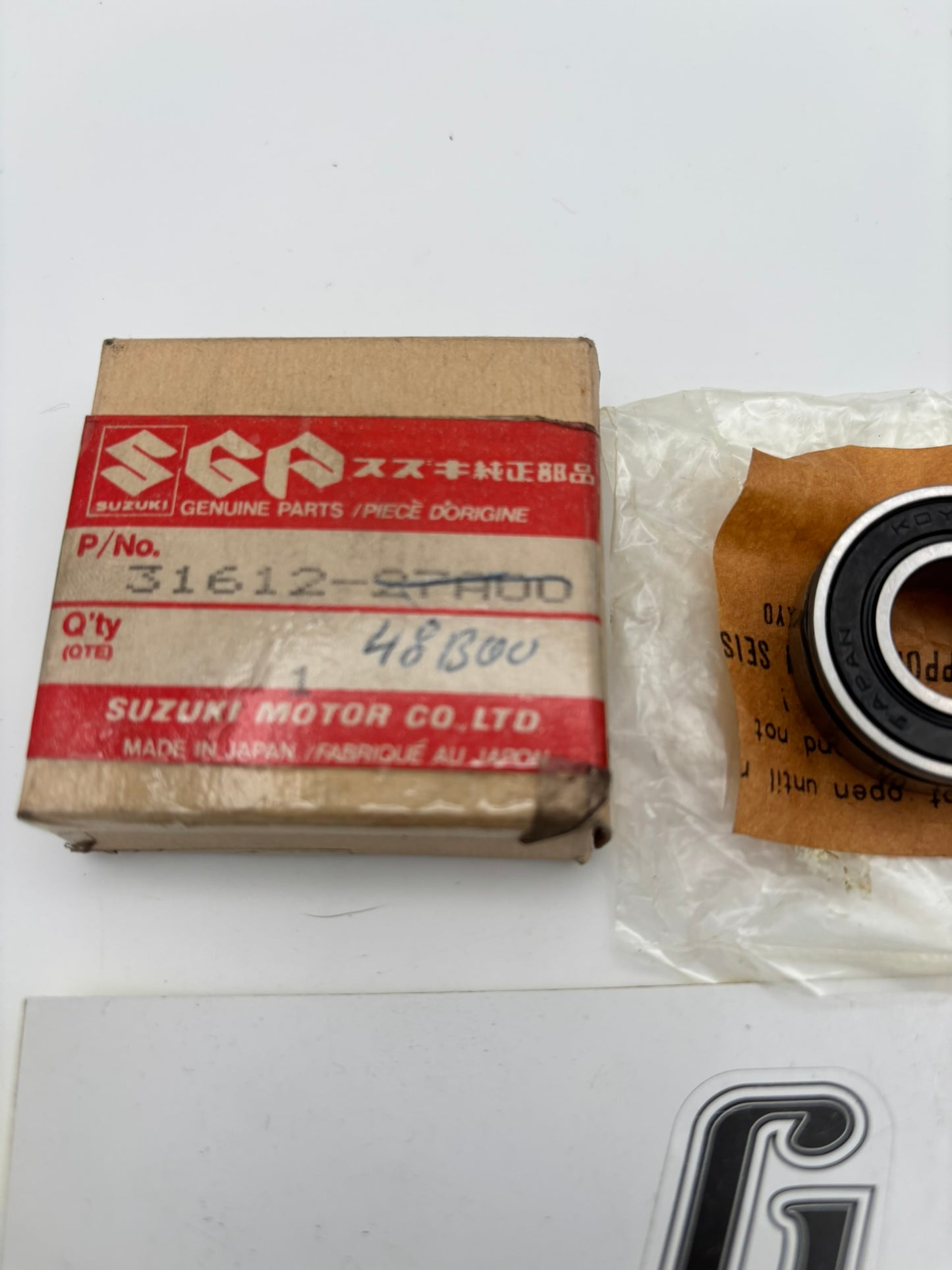 SUZUKI ALTERNATOR BALL BEARING SUB 31612-48B00 31612-27A00 S61