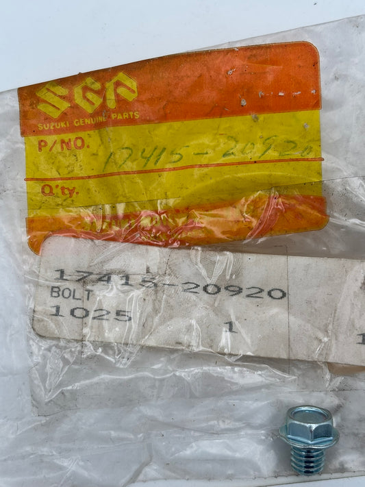 SUZUKI DRAIN BOLT 17415-20920 S70