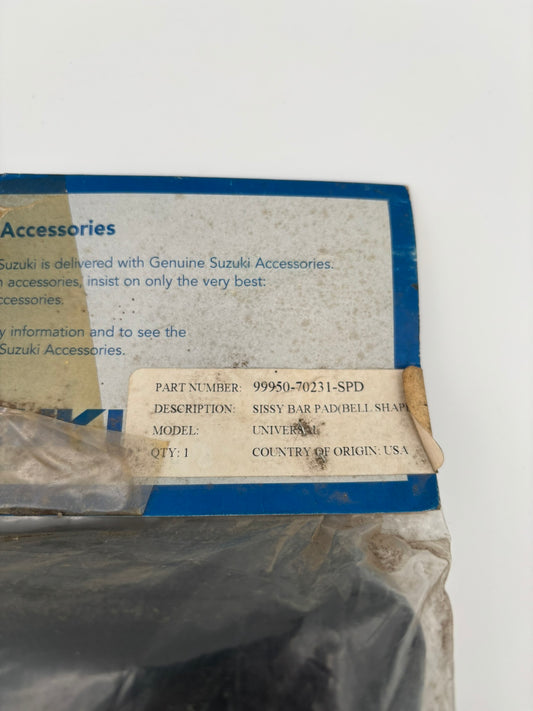 SUZUKI BELL SHAPE STUDDED BACKREST PAD UNIVERSAL FIT SUB 990A0-71004 99950-70231-SPD S75