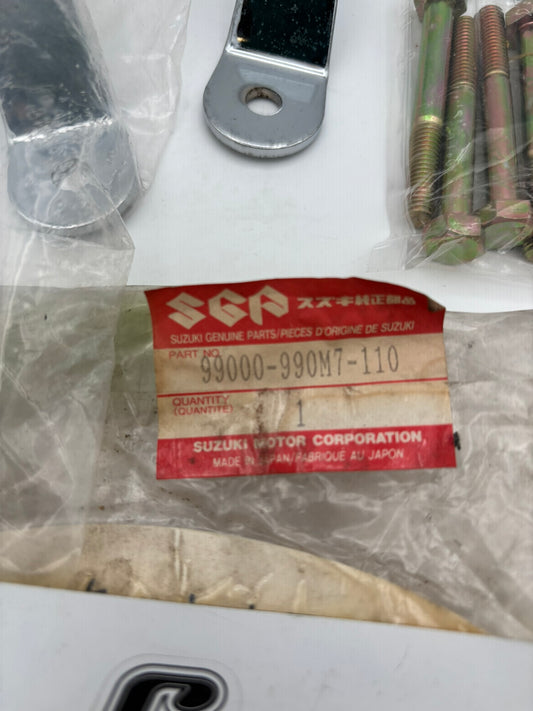 SUZUKI CHROME SADDLEBAG HOLDER GZ125 250 SUB 99950-70252 99950-70534 99000-990M7-110 S75