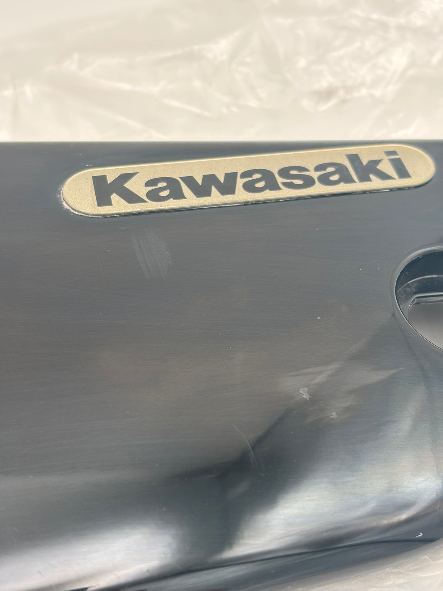KAWASAKI USED LEFT HAND SIDE COVER EBONY 36001-1645-H8-U K43