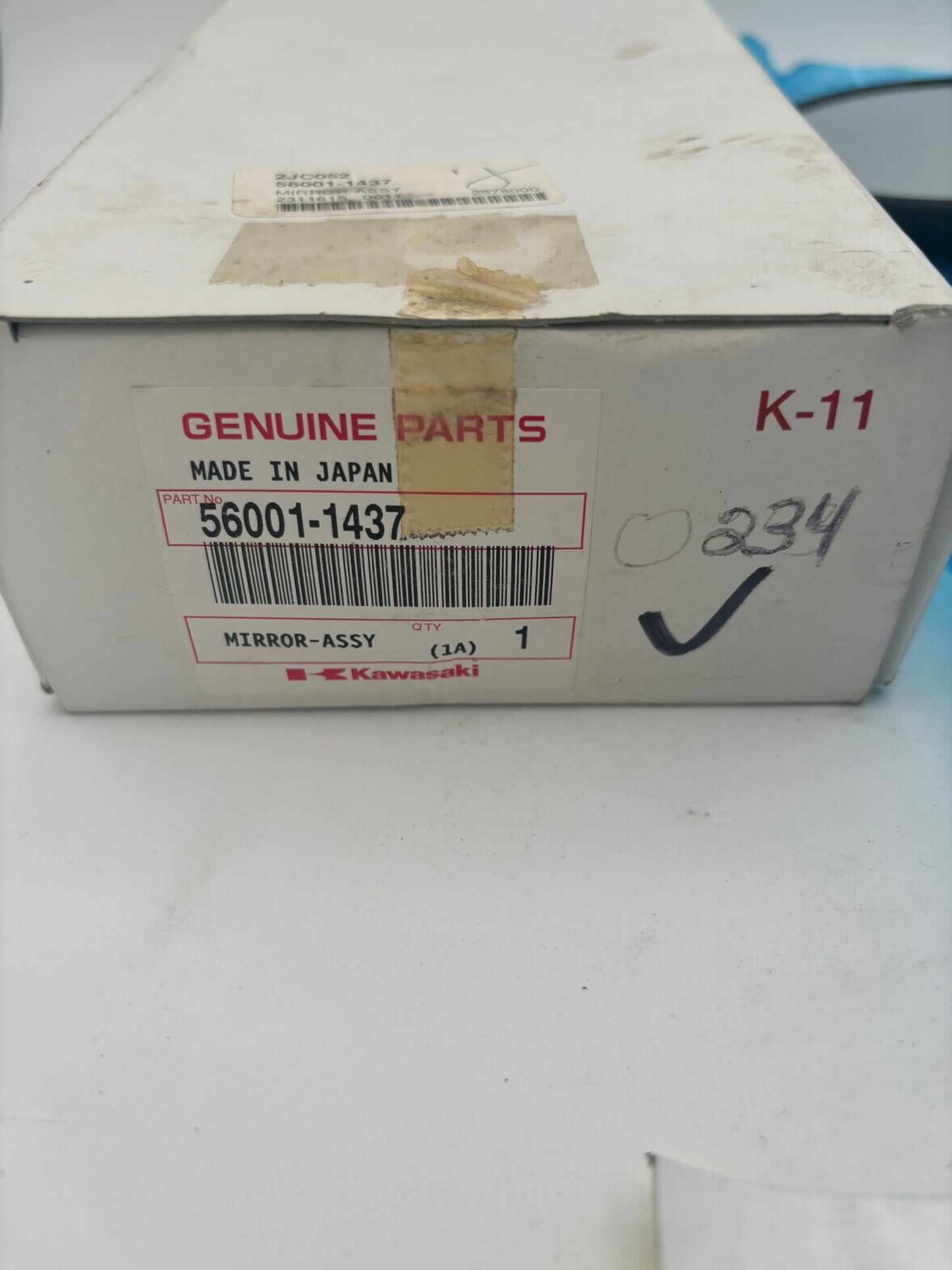 KAWASAKI MIRROR ASSY 56001-1437 K45