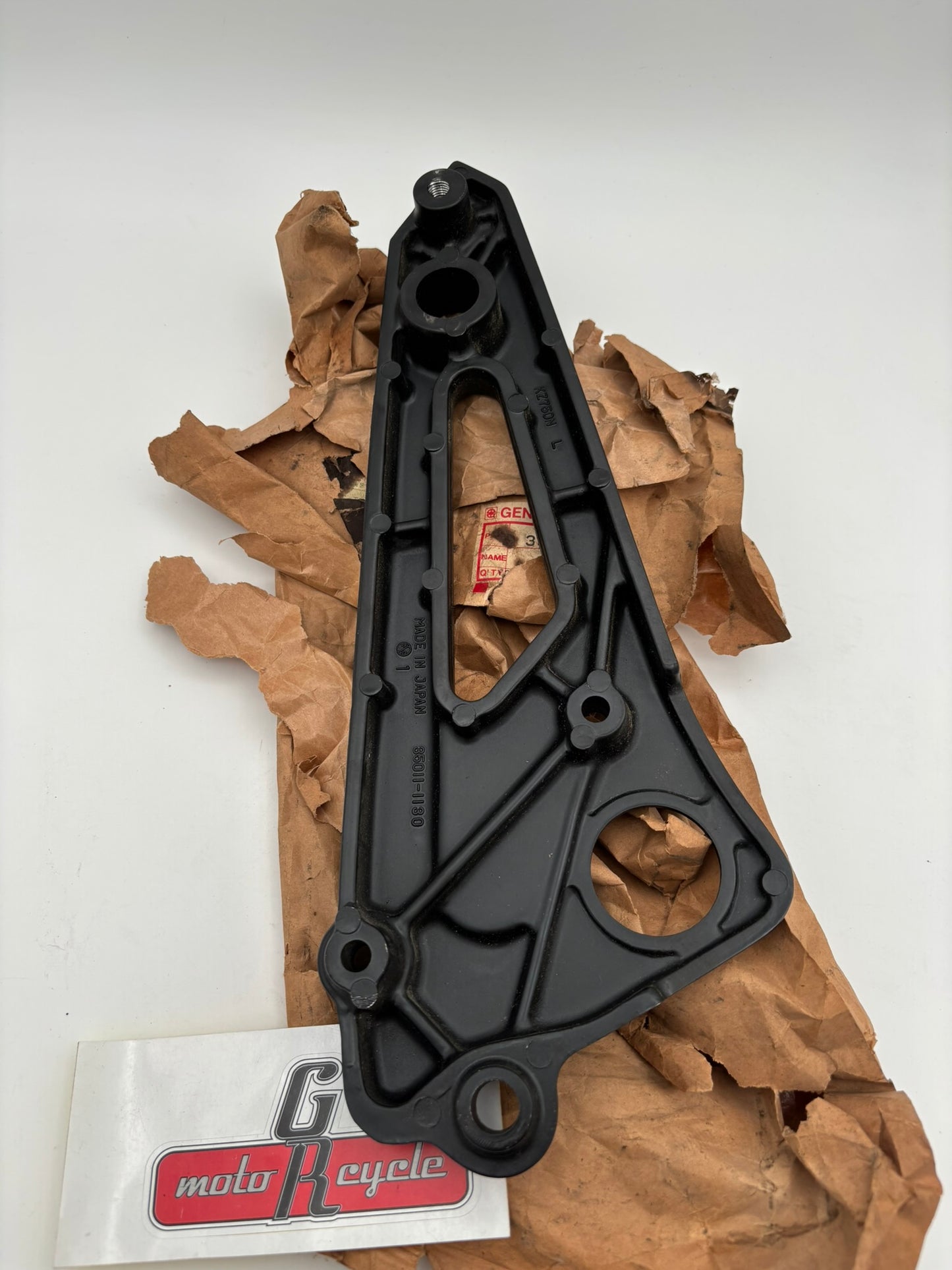KAWASAKI USED LEFT HAND MUFFLER STAY 35011-1130-U K46