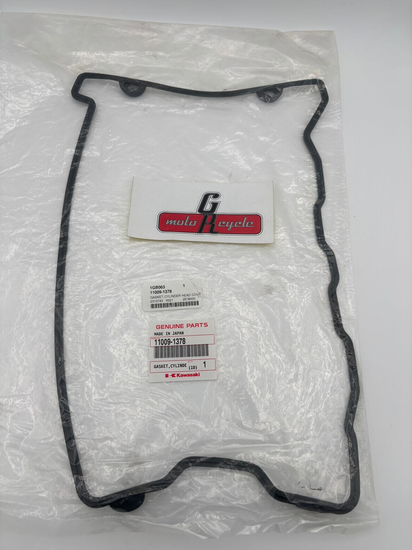 KAWASAKI CYLINDER HEAD COVER GASKET 11009-1378 K47