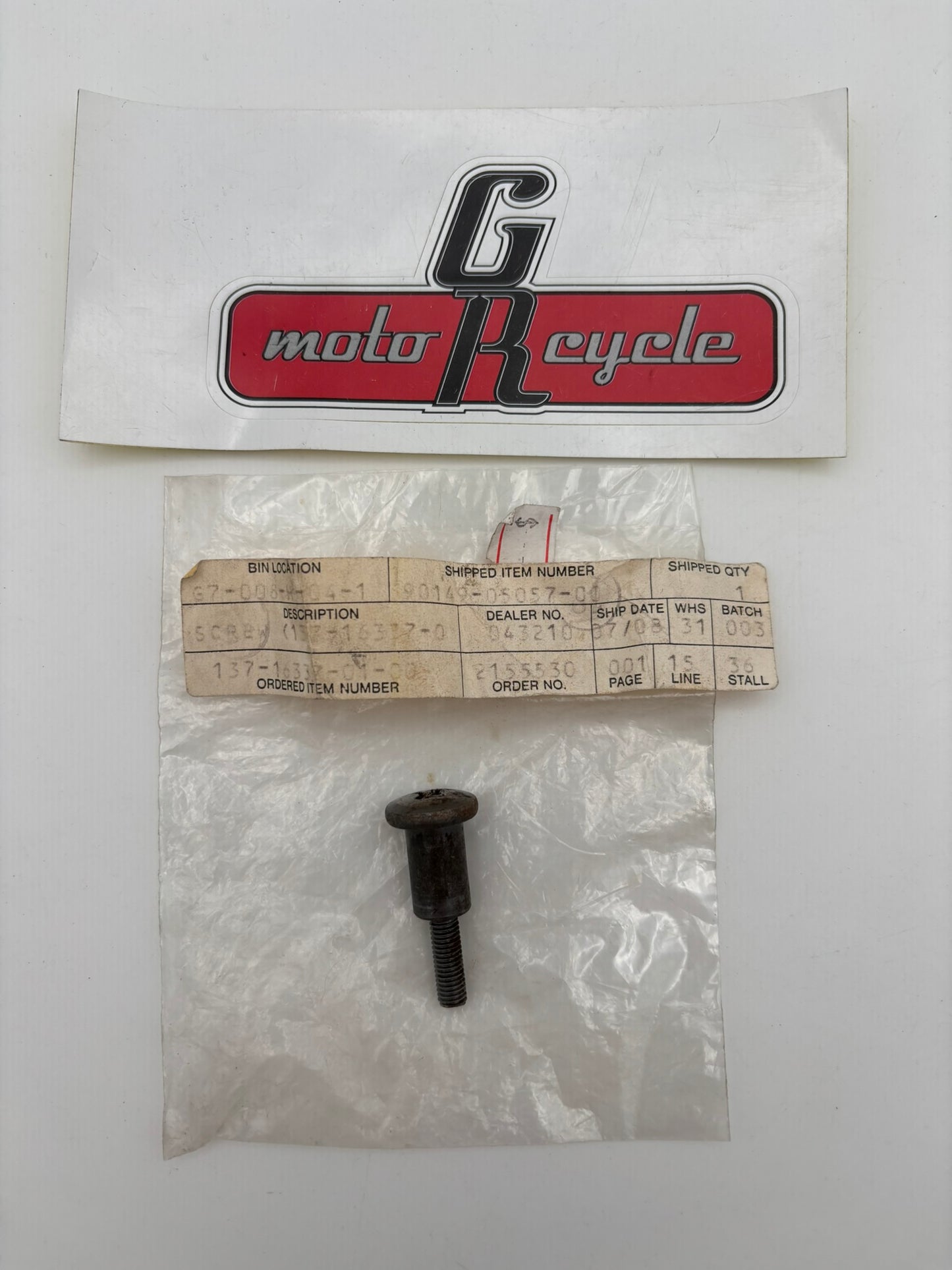 YAMAHA SCREW SPECIAL SHAPE (SUB 137-16337-01-00 90149-05057 ) 137-16337-00-00 Y114