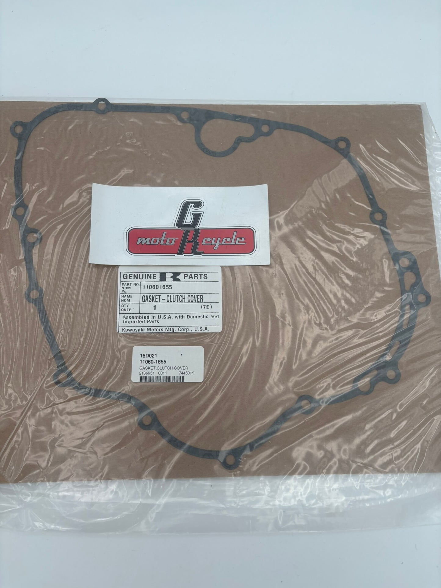 KAWASAKI CLUTCH COVER GASKET (SUB 11009-1518 ) 11060-1655 K48