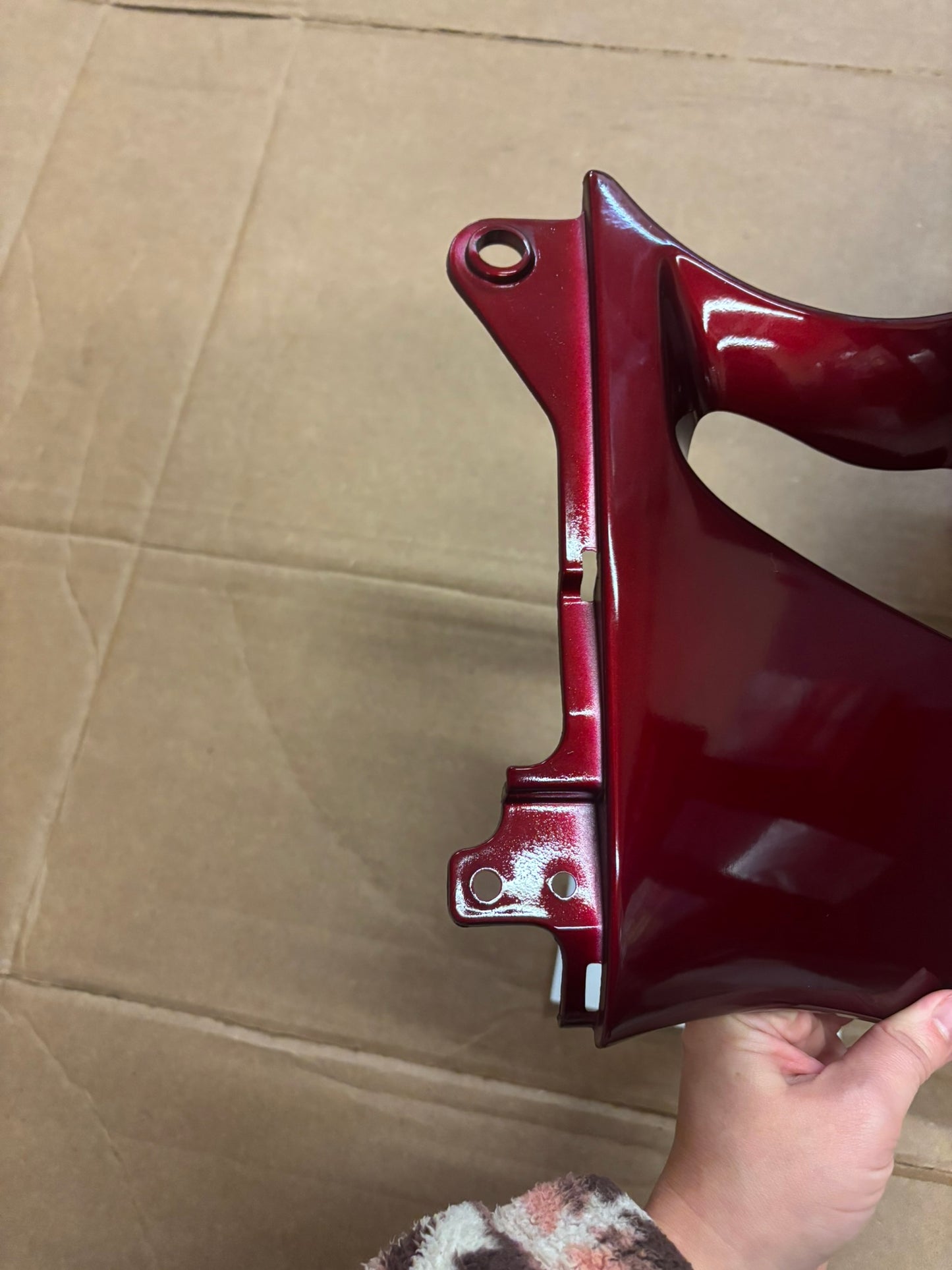 KAWASAKI LH LOWER COWLING C.W.RED 55028-1295-H3 KBOX