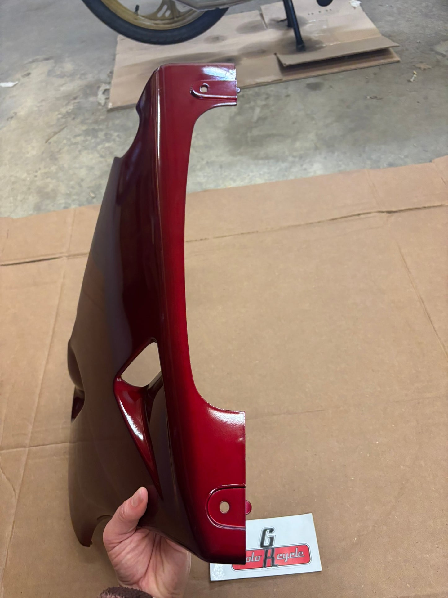 KAWASAKI LH LOWER COWLING C.W.RED 55028-1295-H3 KBOX