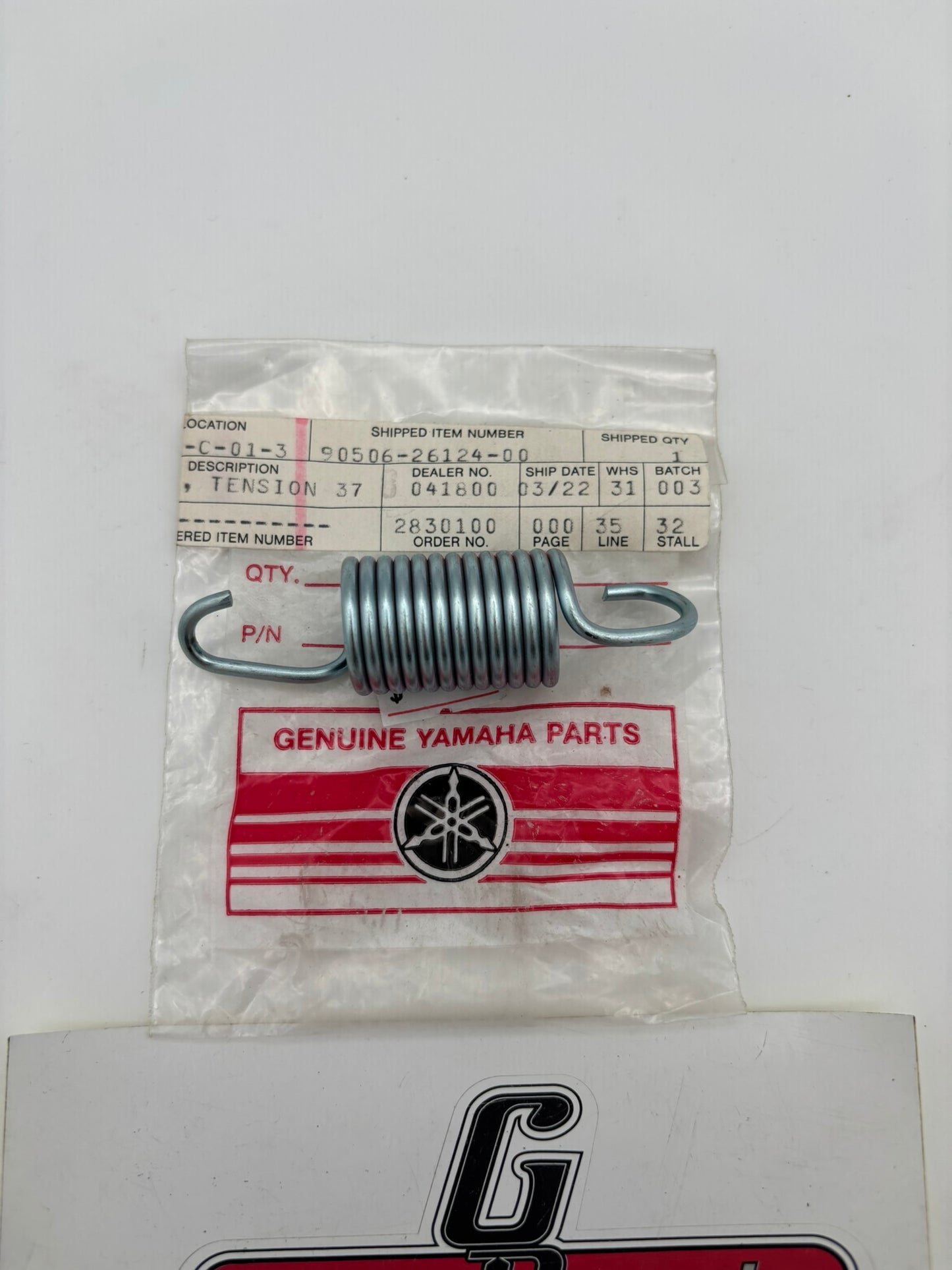 YAMAHA TENSION SPRING (SUB 90506-26225-00 ) 90506-26124-00 Y1