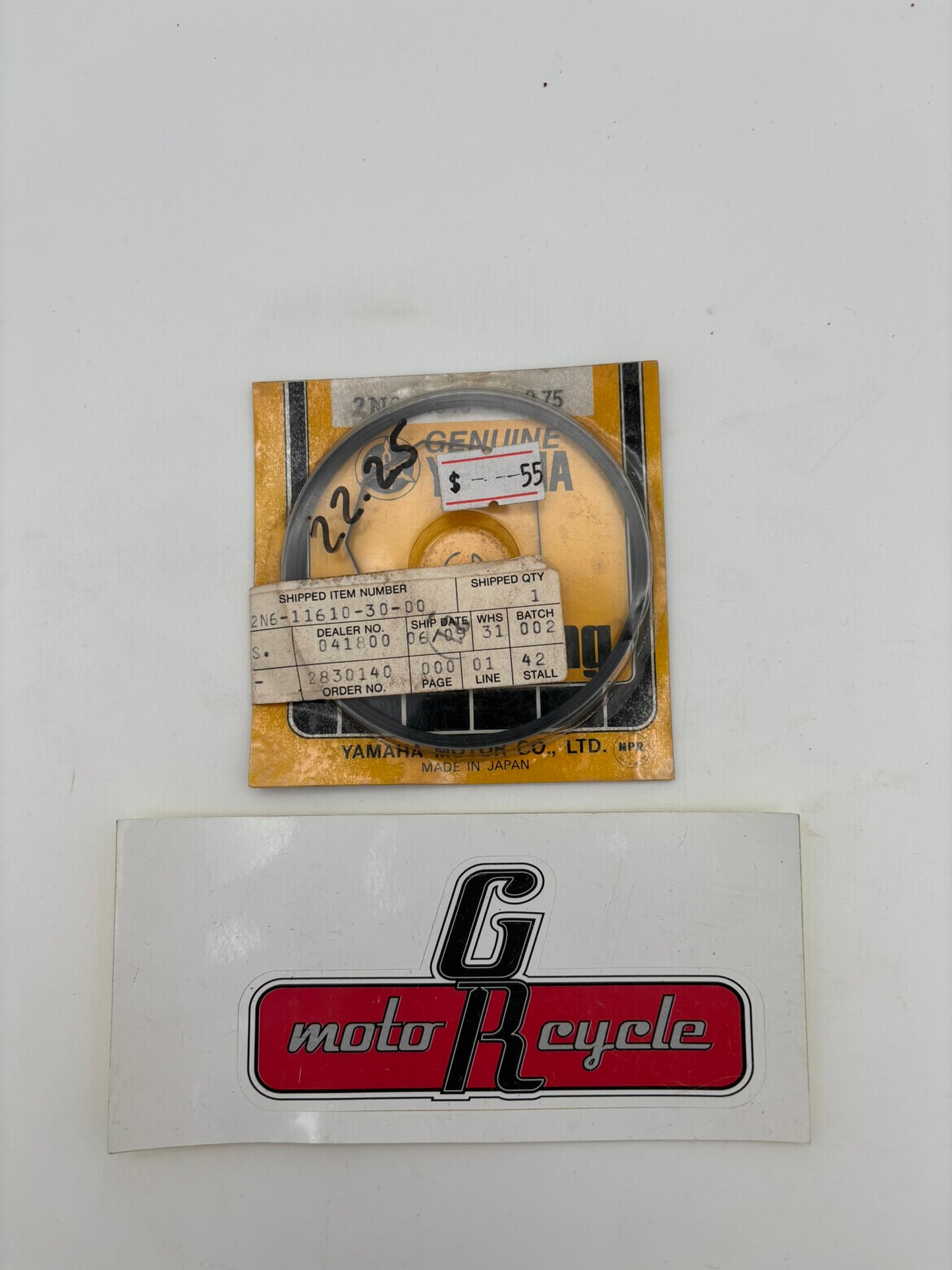 YAMAHA PISTON RING SET (3RD O/S 0.75MM) 2N6-11610-30-00 Y3