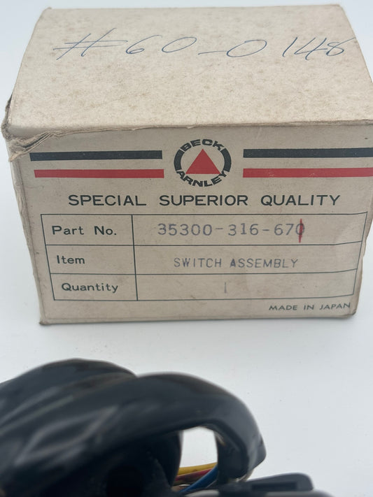 AFTERMARKET STARTER SWITCH MADE IN JAPAN 35300-316-670-J H236