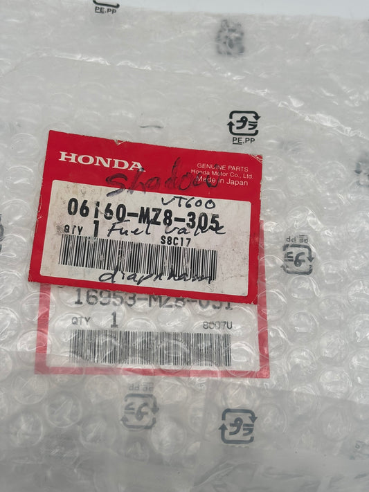HONDA PETCOCK COVER KIT SET 06160-MZ8-305 H174